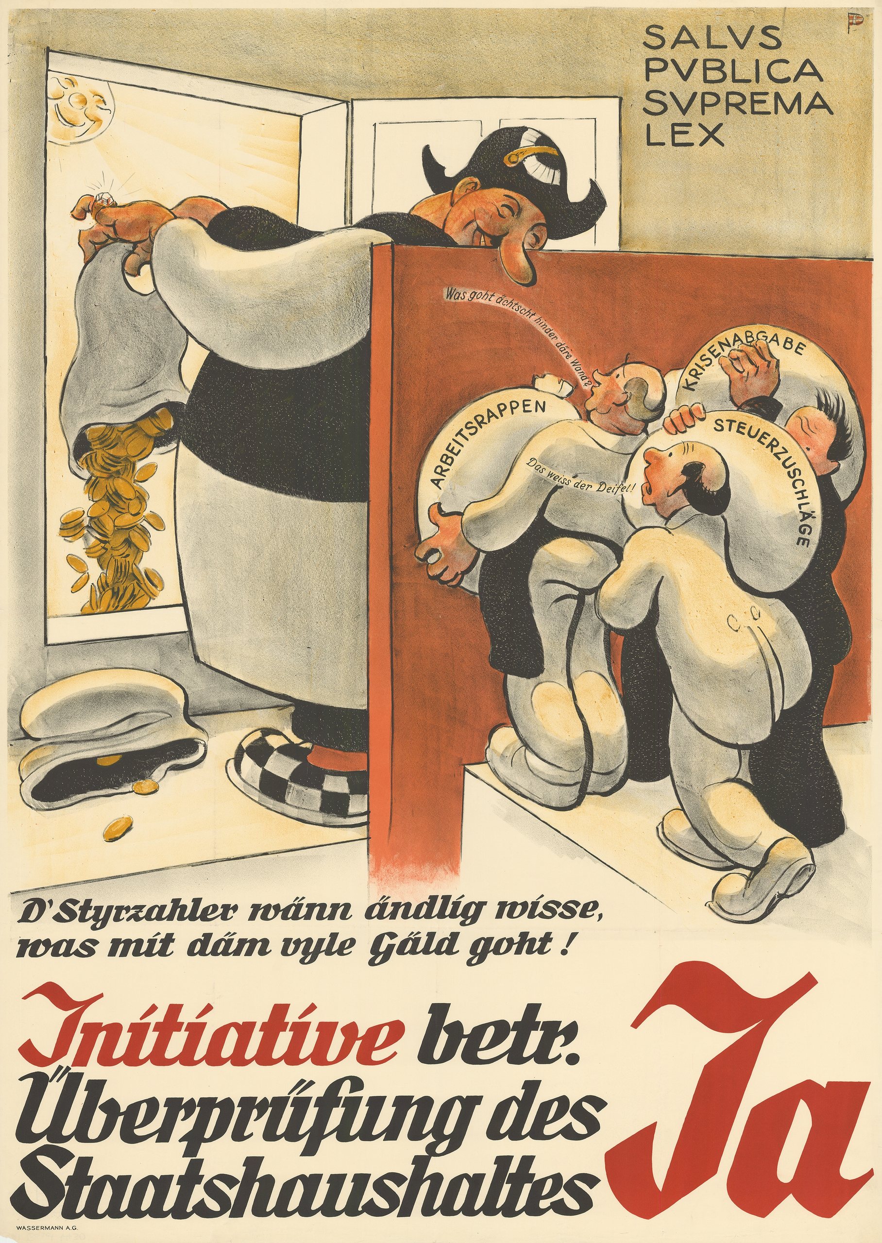 《“审查国家预算”倡议：赞成》（Initiative to Review the State Budget: Yes）｜奥托·普拉特纳 Otto Plattner｜1939