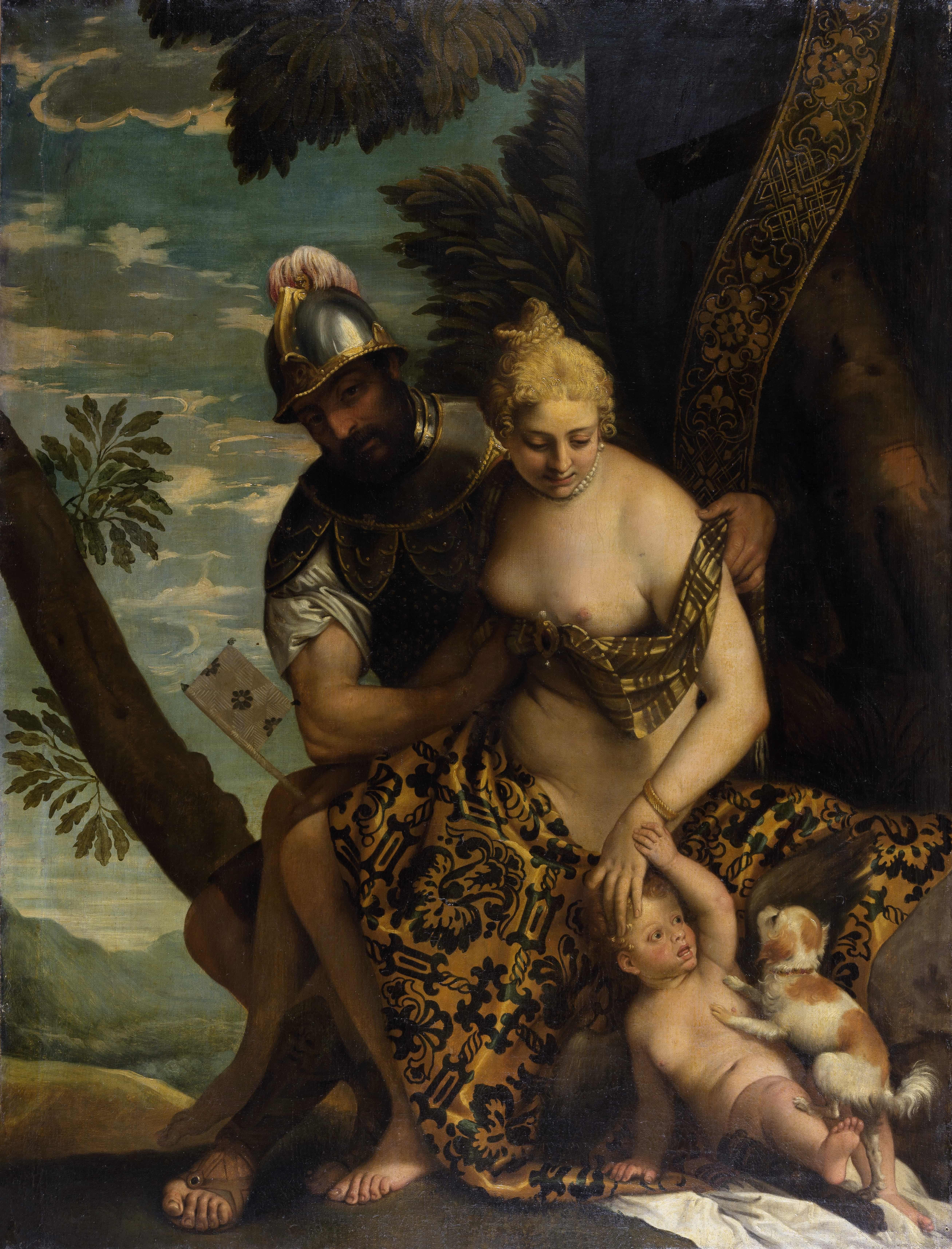 《马尔斯与维纳斯》（Mars and Venus）｜保罗·委罗内塞 Paolo Veronese｜不明