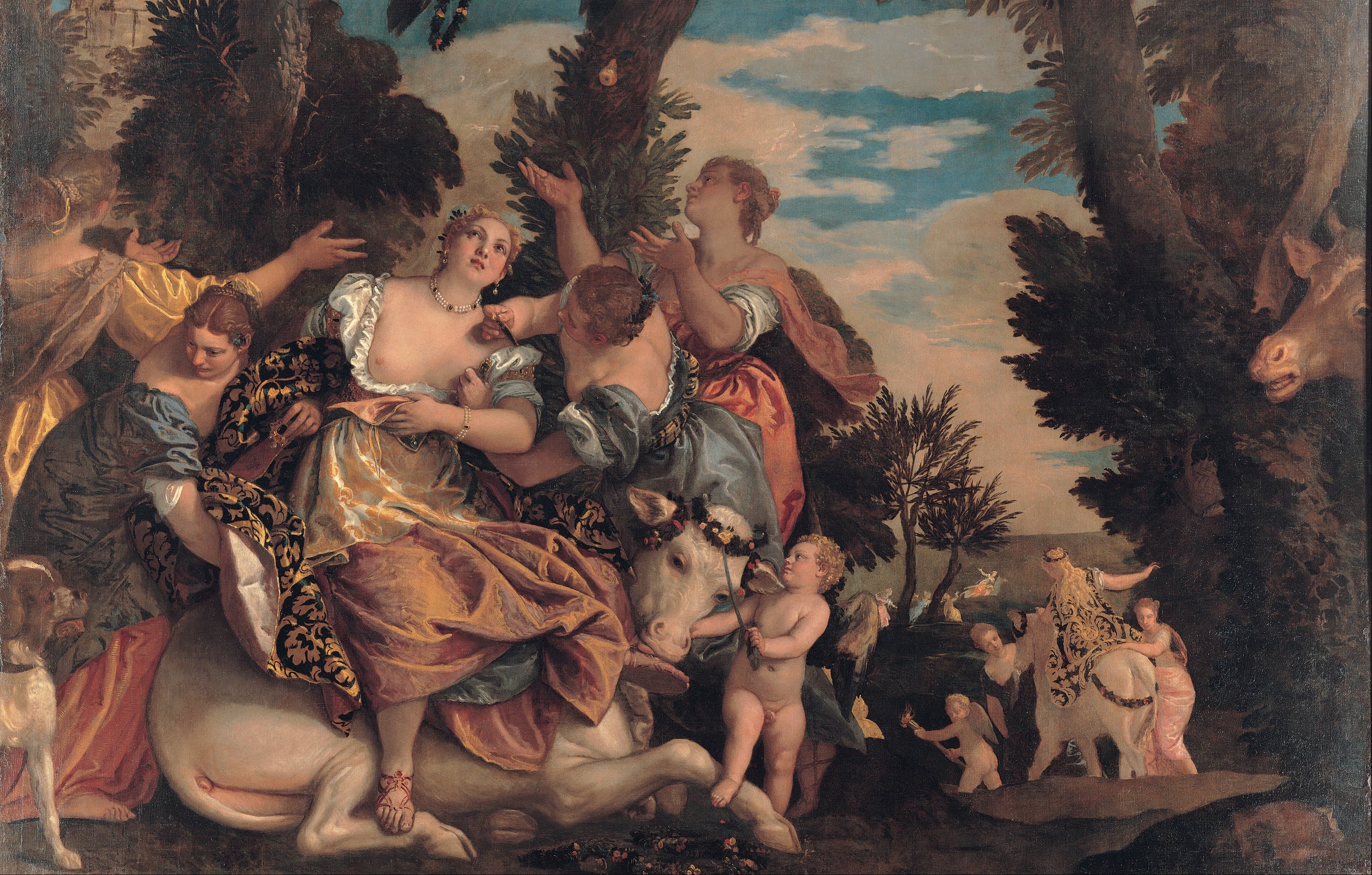 《劫夺欧罗巴》（The Rape of Europa）｜保罗·委罗内塞 Paolo Veronese｜1581–1584
