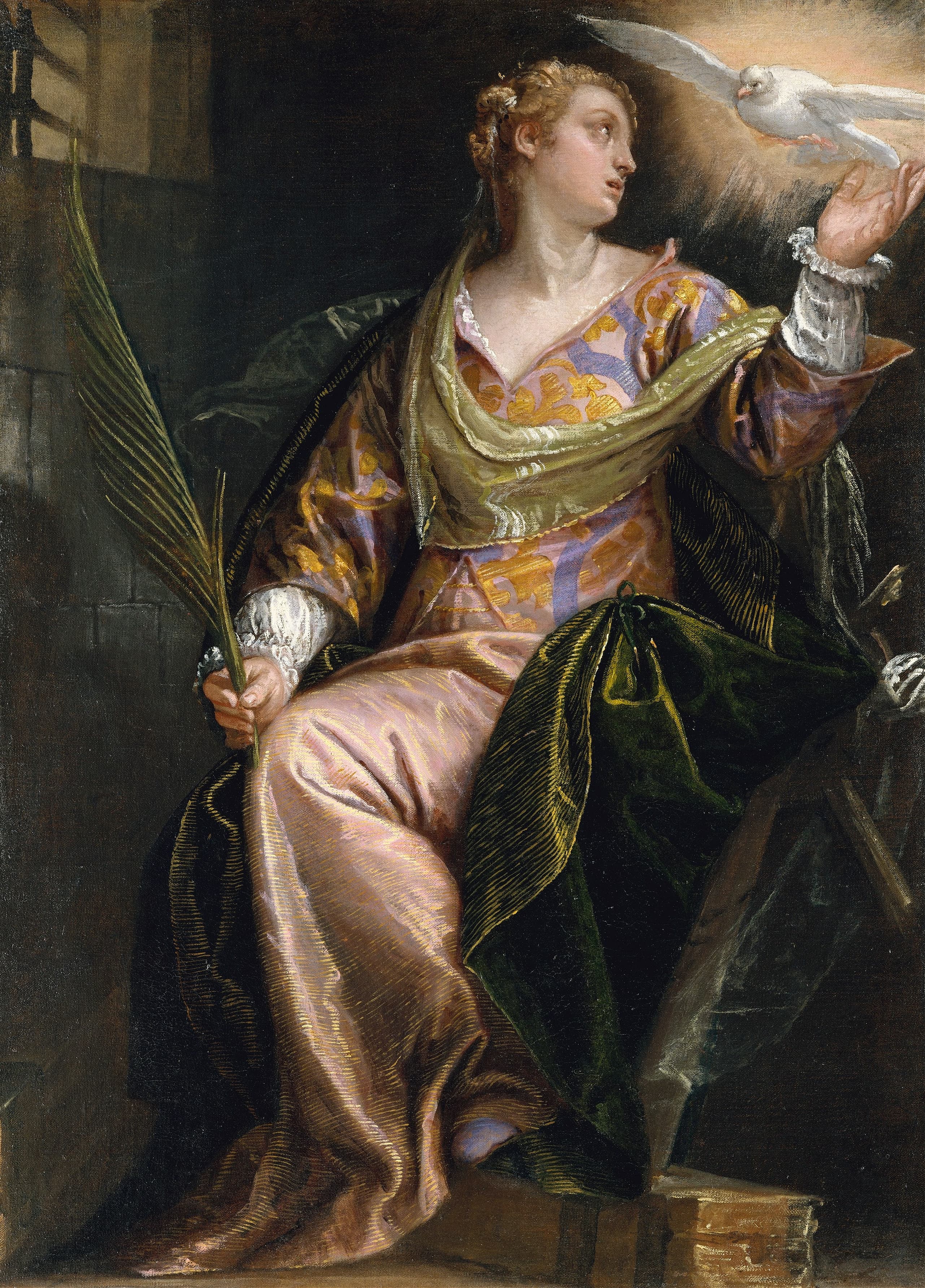 《狱中的亚历山大圣凯瑟琳》（Saint Catherine of Alexandria in Prison）｜保罗·委罗内塞 Paolo Veronese｜约1585