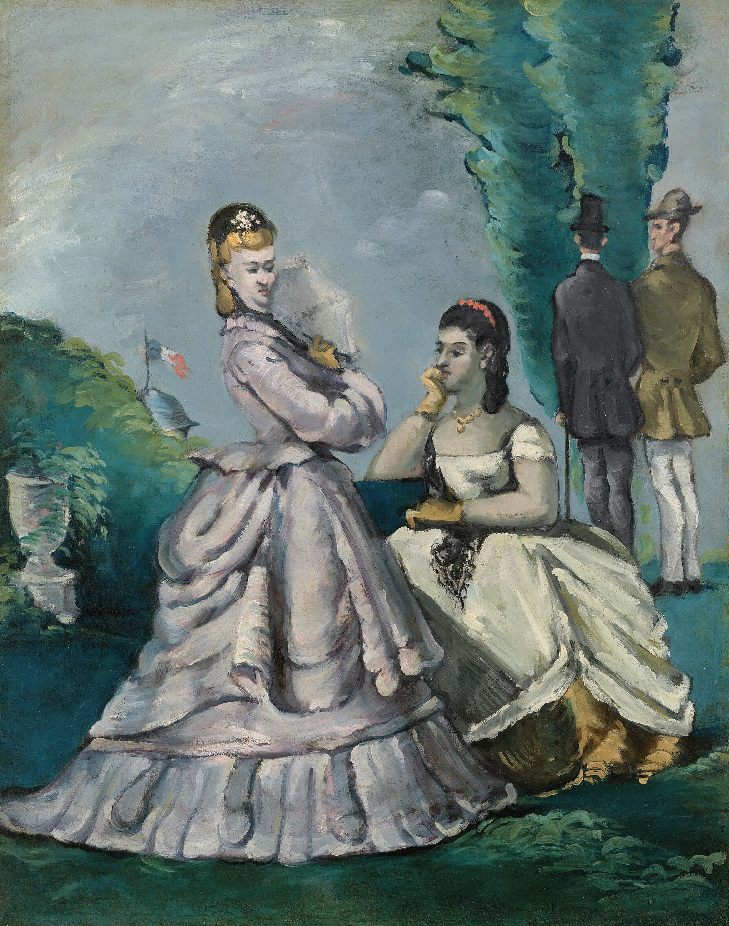 《谈话》（the conversation）｜保罗·塞尚 Paul Cézanne｜1870–1871
