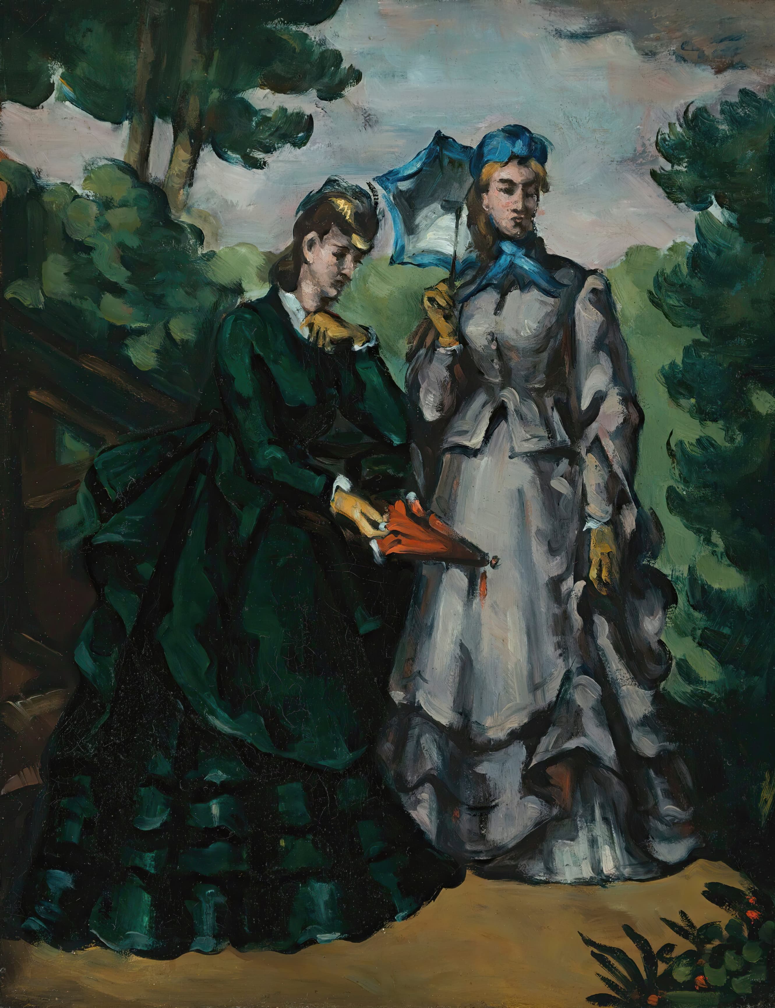 《步行》（the walk）｜保罗·塞尚 Paul Cézanne｜1871