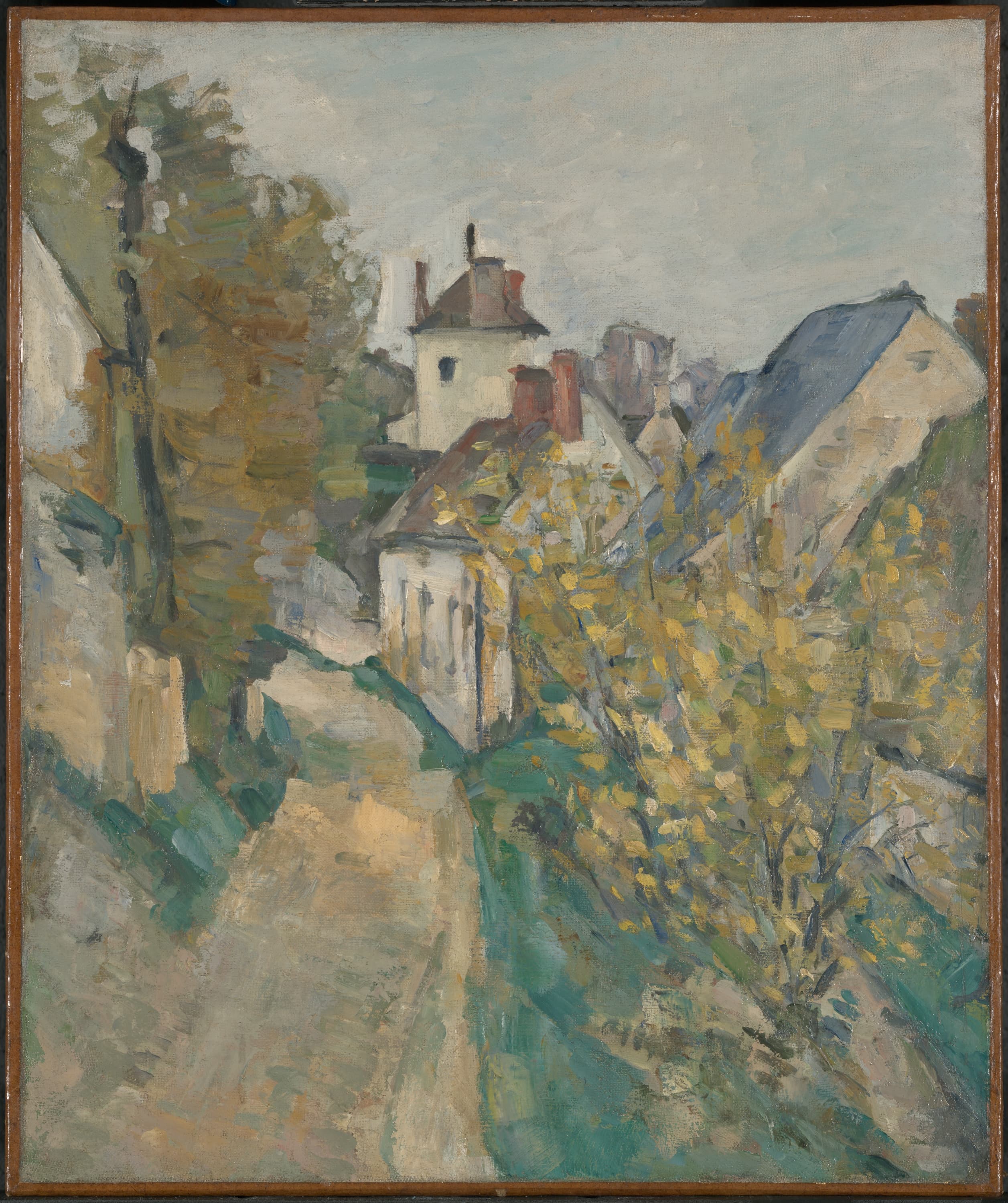 《瓦兹河畔奥韦的加歇博士之家》（the house of dr gachet in auvers sur oise）｜保罗·塞尚 Paul Cézanne｜1872–1873