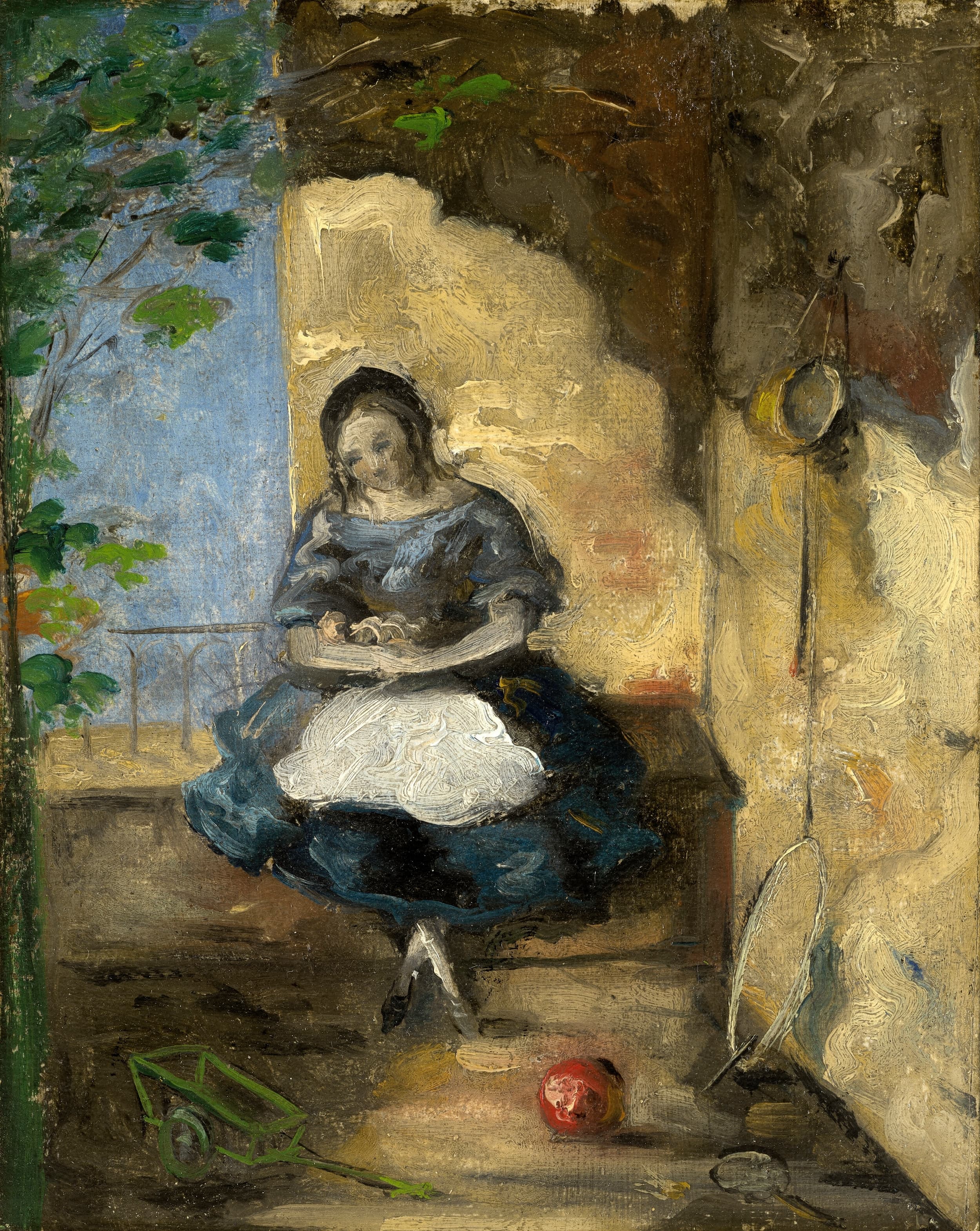 《小女孩》（little girl）｜保罗·塞尚 Paul Cézanne｜1872–1873