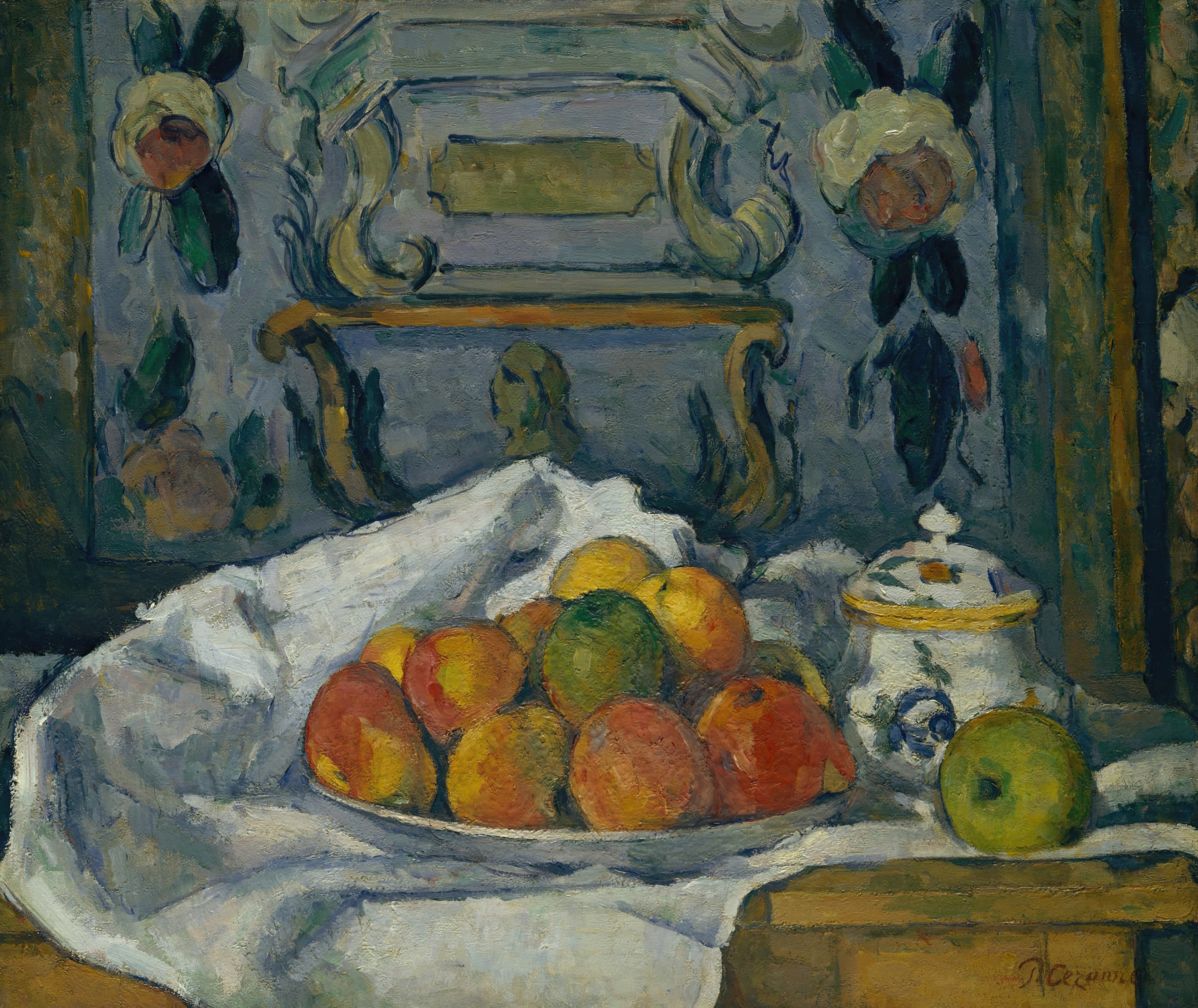 《苹果盘》（dish of apples）｜保罗·塞尚 Paul Cézanne｜约187677