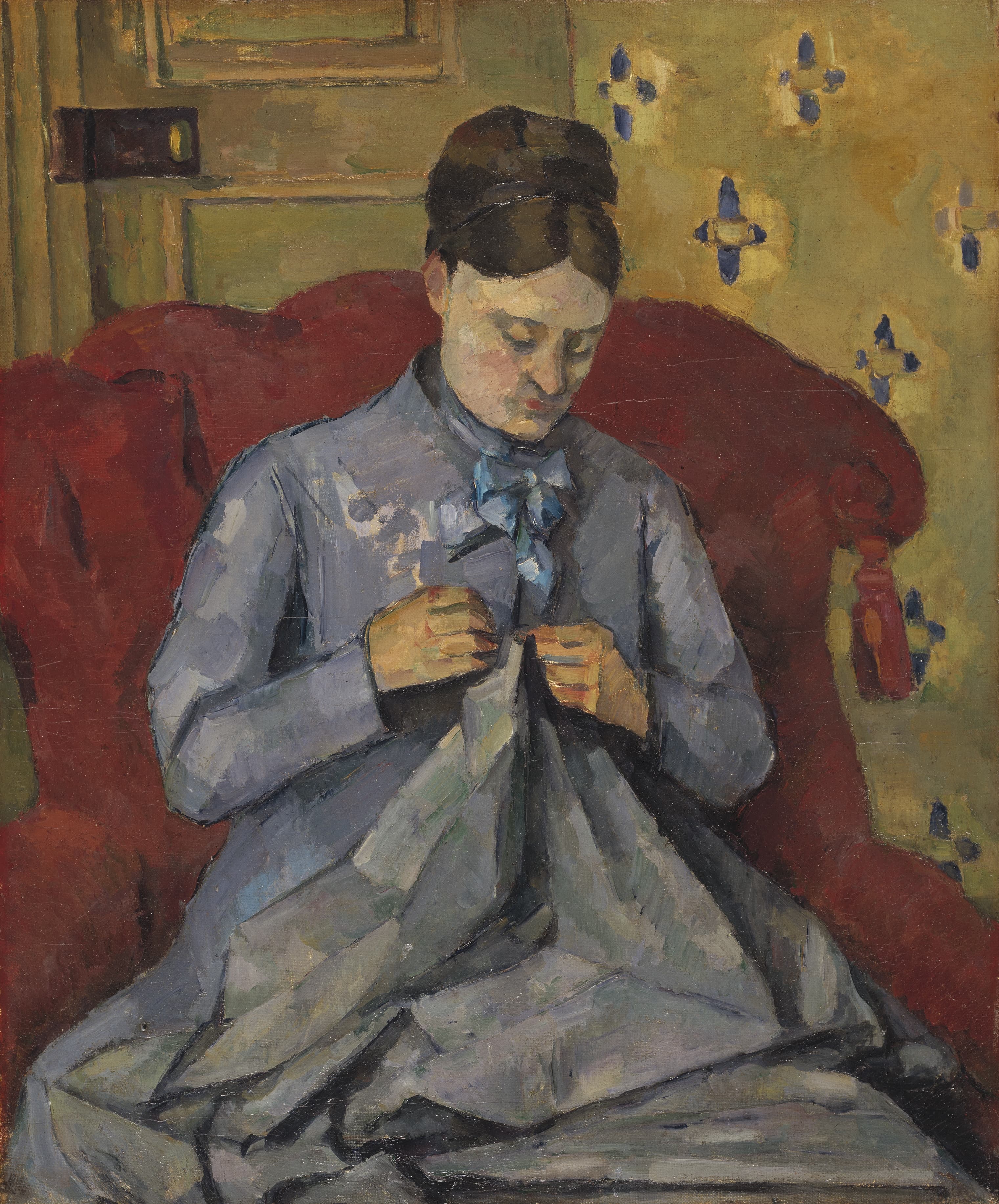 《艺术家妻子的肖像》（portrait of the artists wife）｜保罗·塞尚 Paul Cézanne｜1877