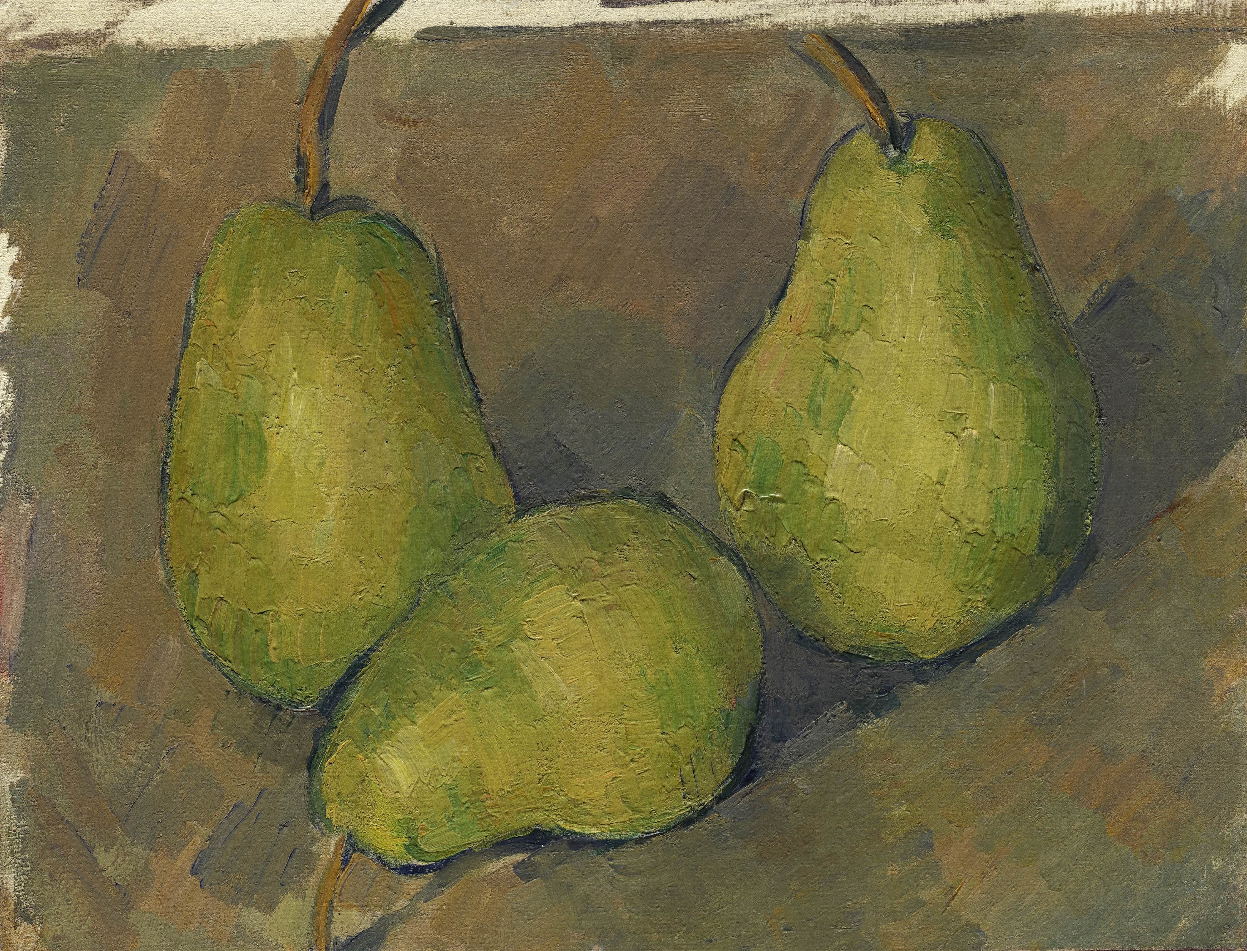 《三个梨》（three pears）｜保罗·塞尚 Paul Cézanne｜1878–1879