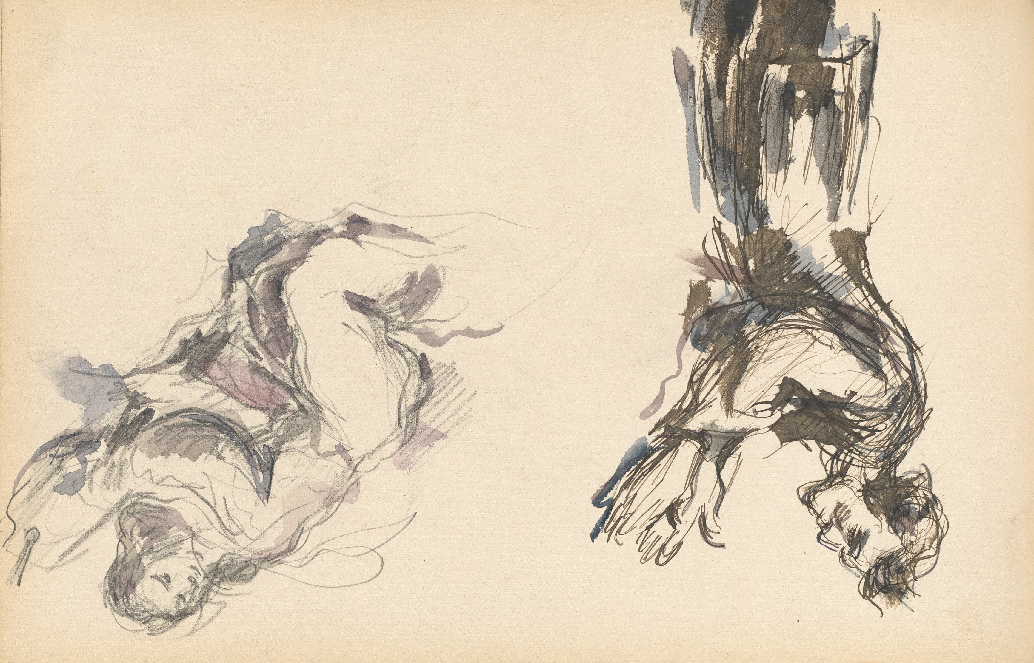 《维克多乔奎特和德拉克洛瓦神化的天使》（victor chocquet and an angel for the apotheosis of delacroix）｜保罗·塞尚 Paul Cézanne｜1878–1880
