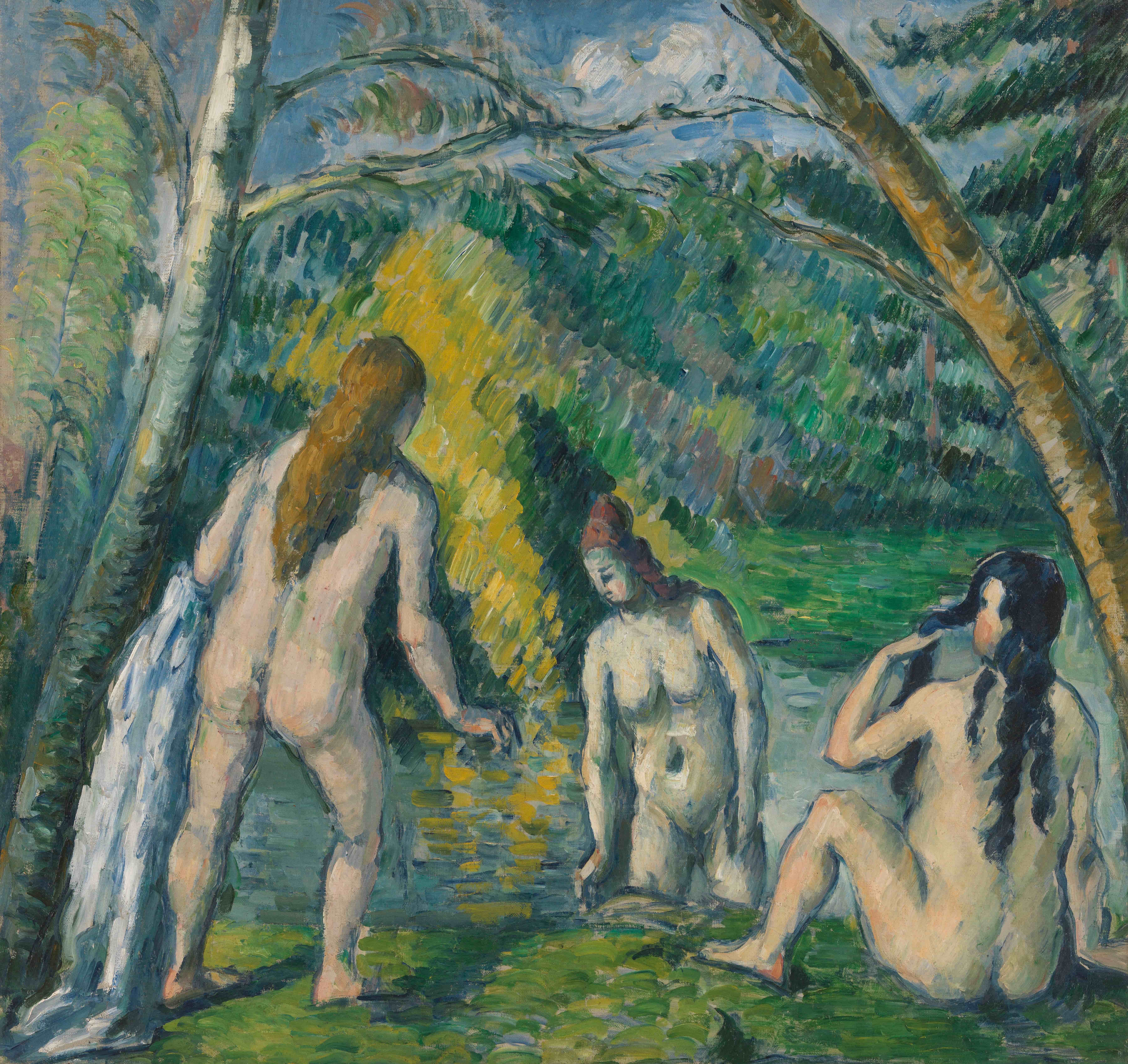 《三个沐浴者》（three bathers）｜保罗·塞尚 Paul Cézanne｜1879–1882