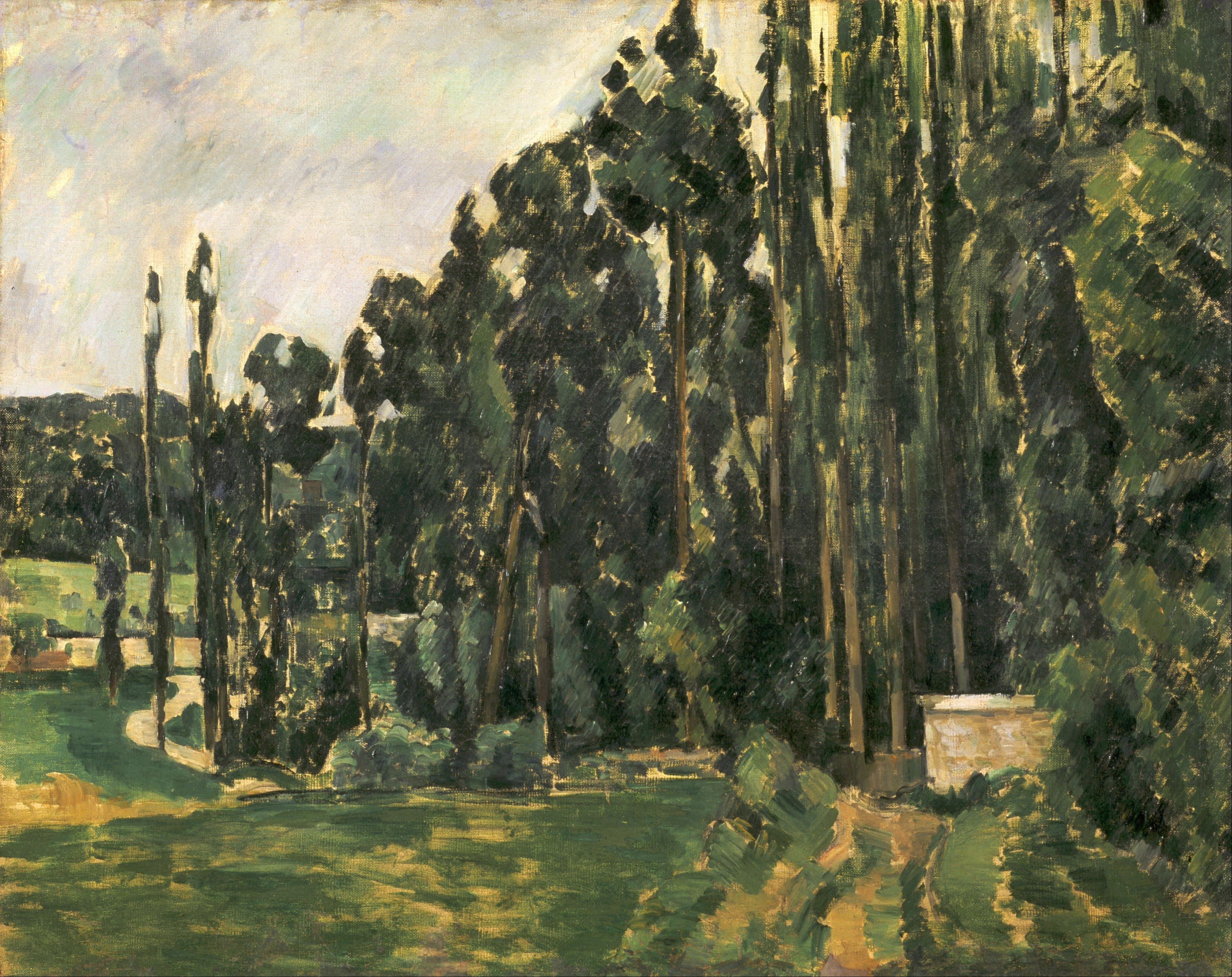 《白杨树》（poplars）｜保罗·塞尚 Paul Cézanne｜1879–1880