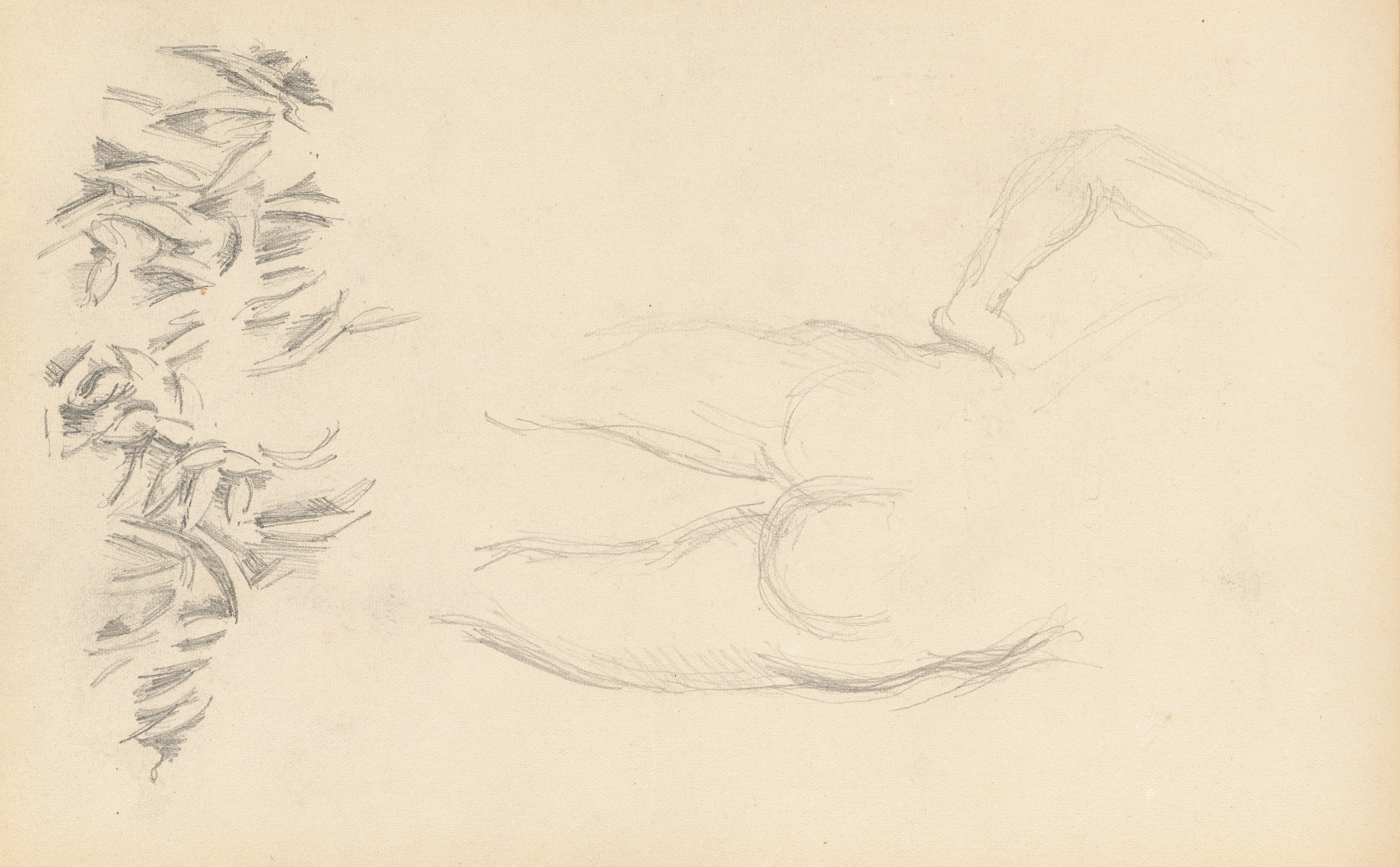 《裸体和树叶》（a nude and foliage）｜保罗·塞尚 Paul Cézanne｜1879–1882
