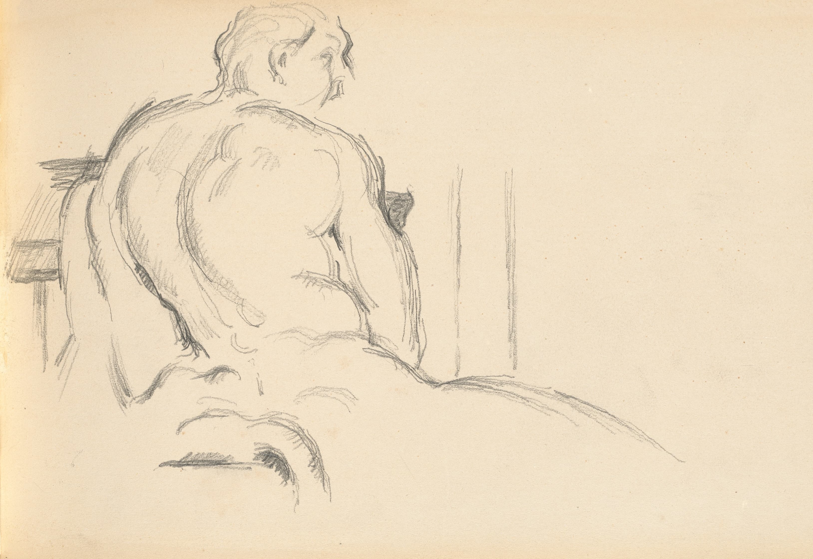 《普吉特赫拉克勒斯静息c的研究》（study of pugets hercules resting c）｜保罗·塞尚 Paul Cézanne｜1879