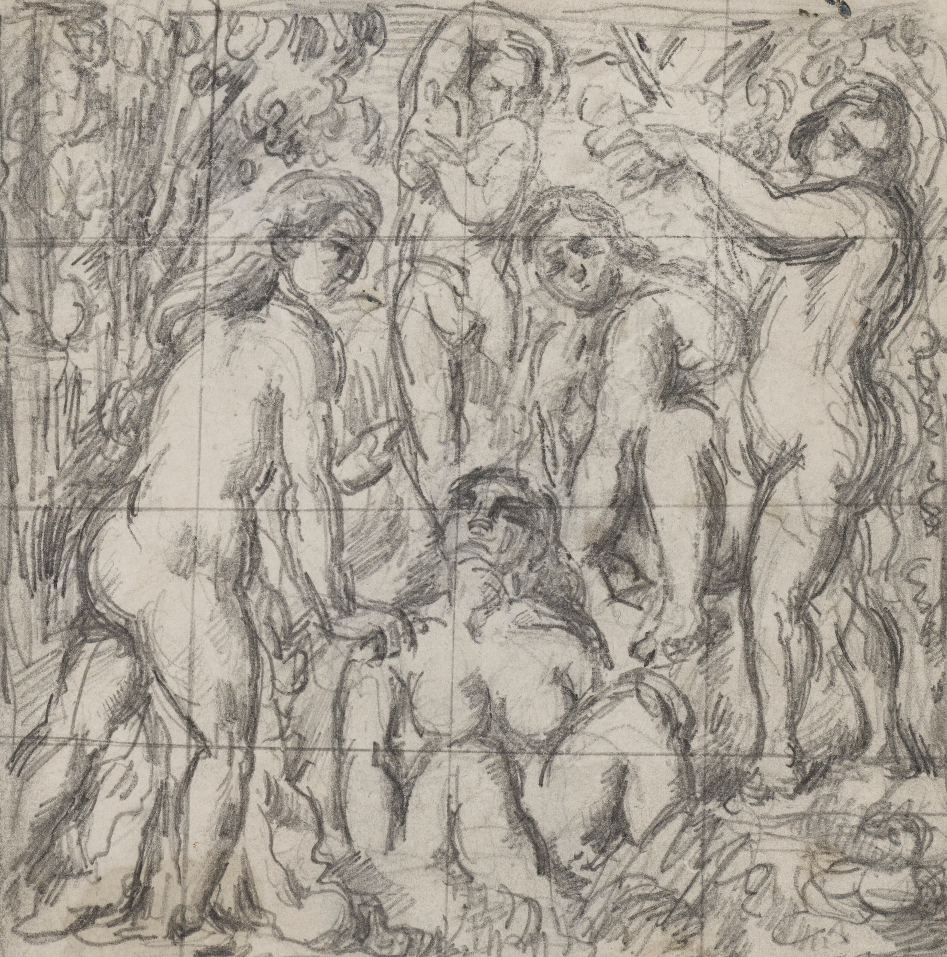 《五个沐浴者》（five bathers）｜保罗·塞尚 Paul Cézanne｜约1879-1882