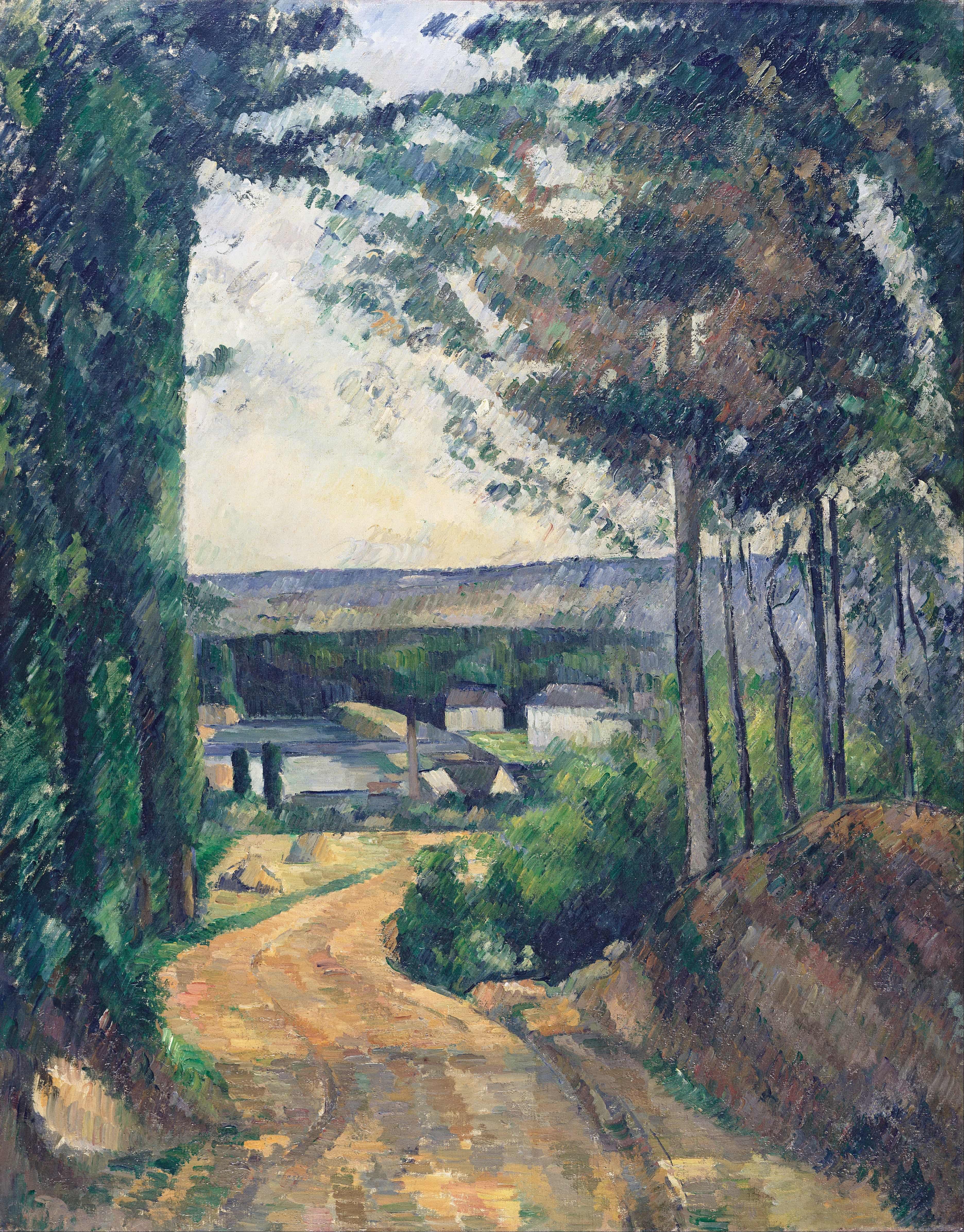 《通往湖边的路》（road leading to the lake）｜保罗·塞尚 Paul Cézanne｜1880