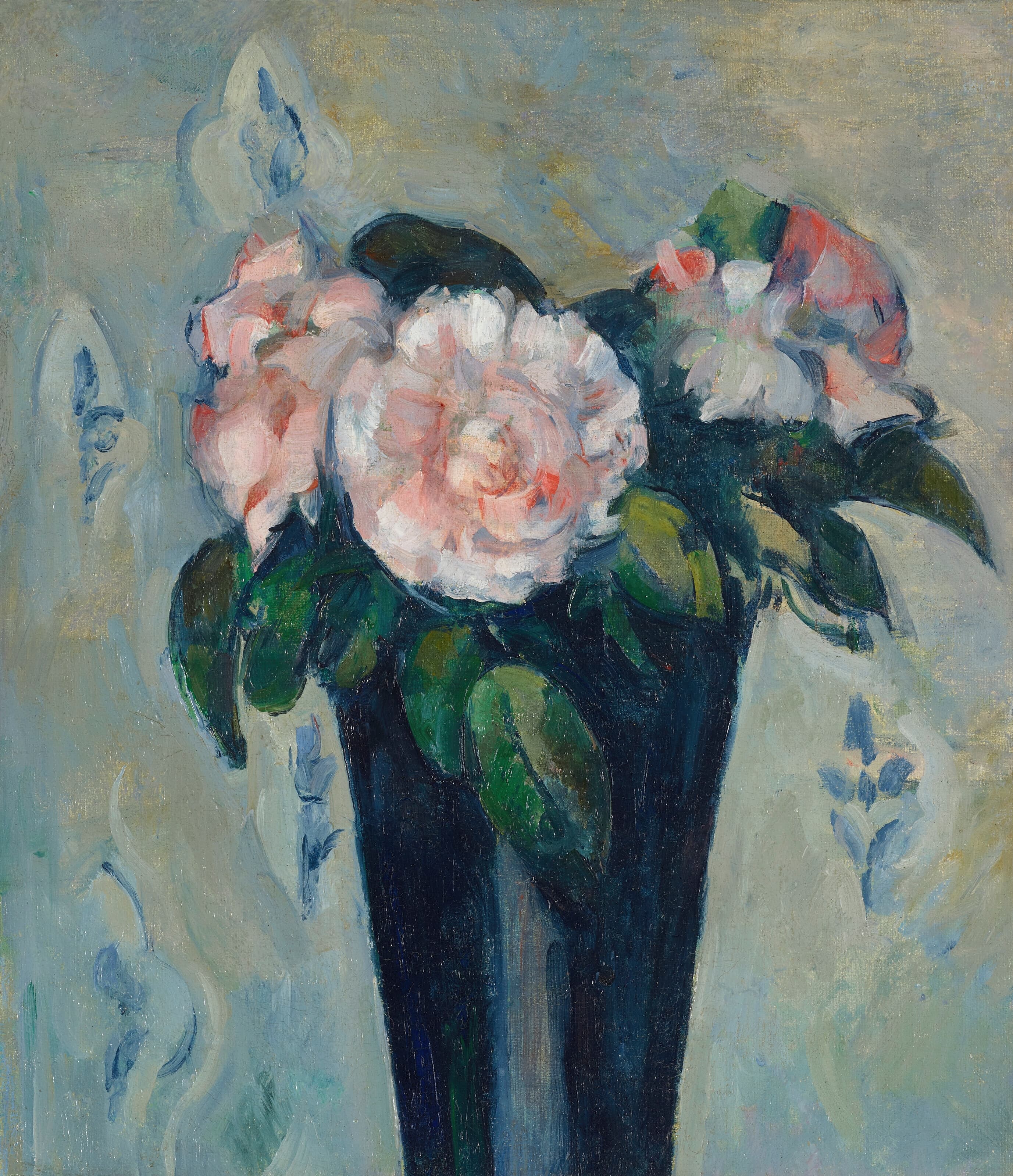 《深蓝色花瓶》（the dark blue vase）｜保罗·塞尚 Paul Cézanne｜约1880