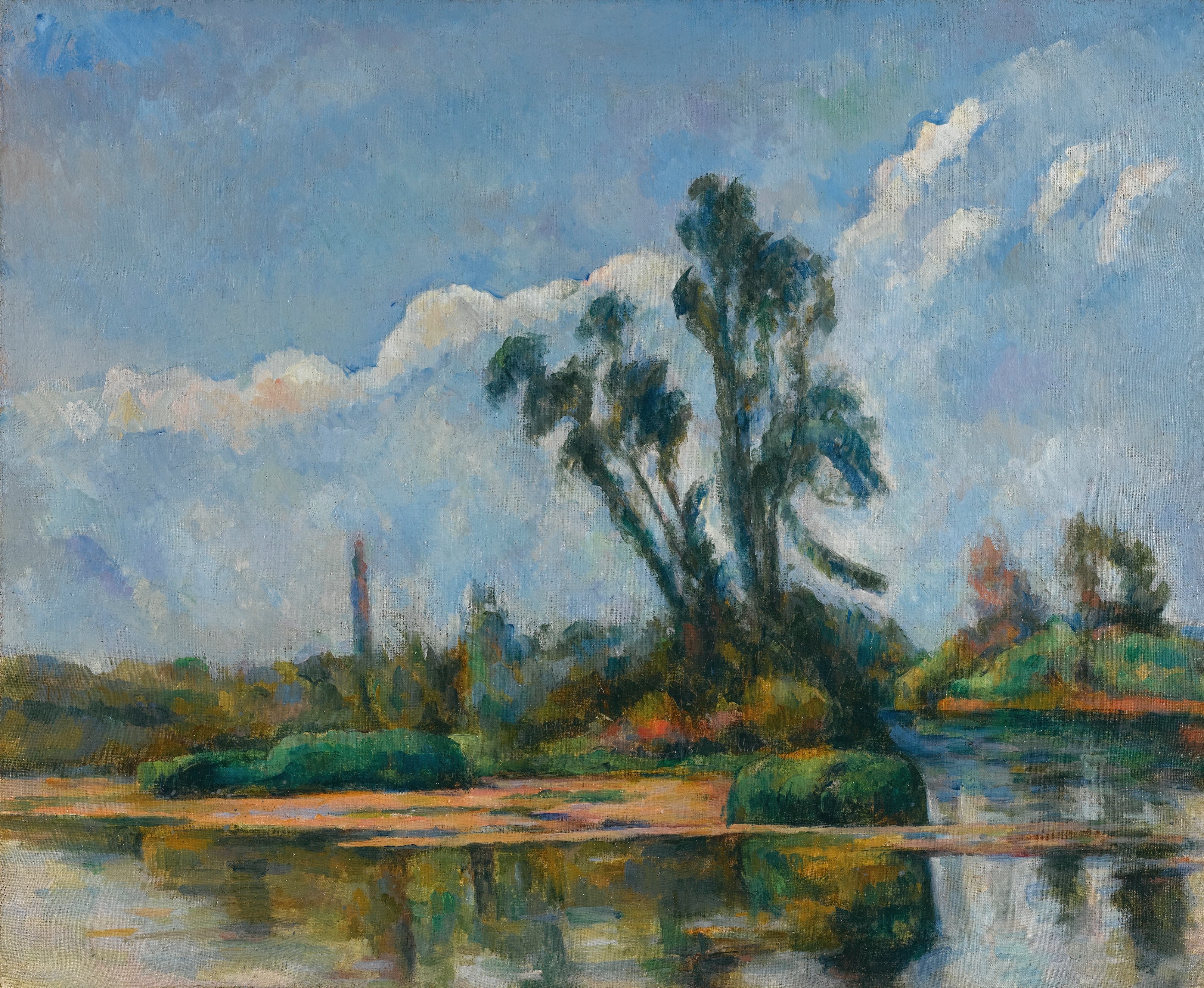 《河》（the river）｜保罗·塞尚 Paul Cézanne｜约1881