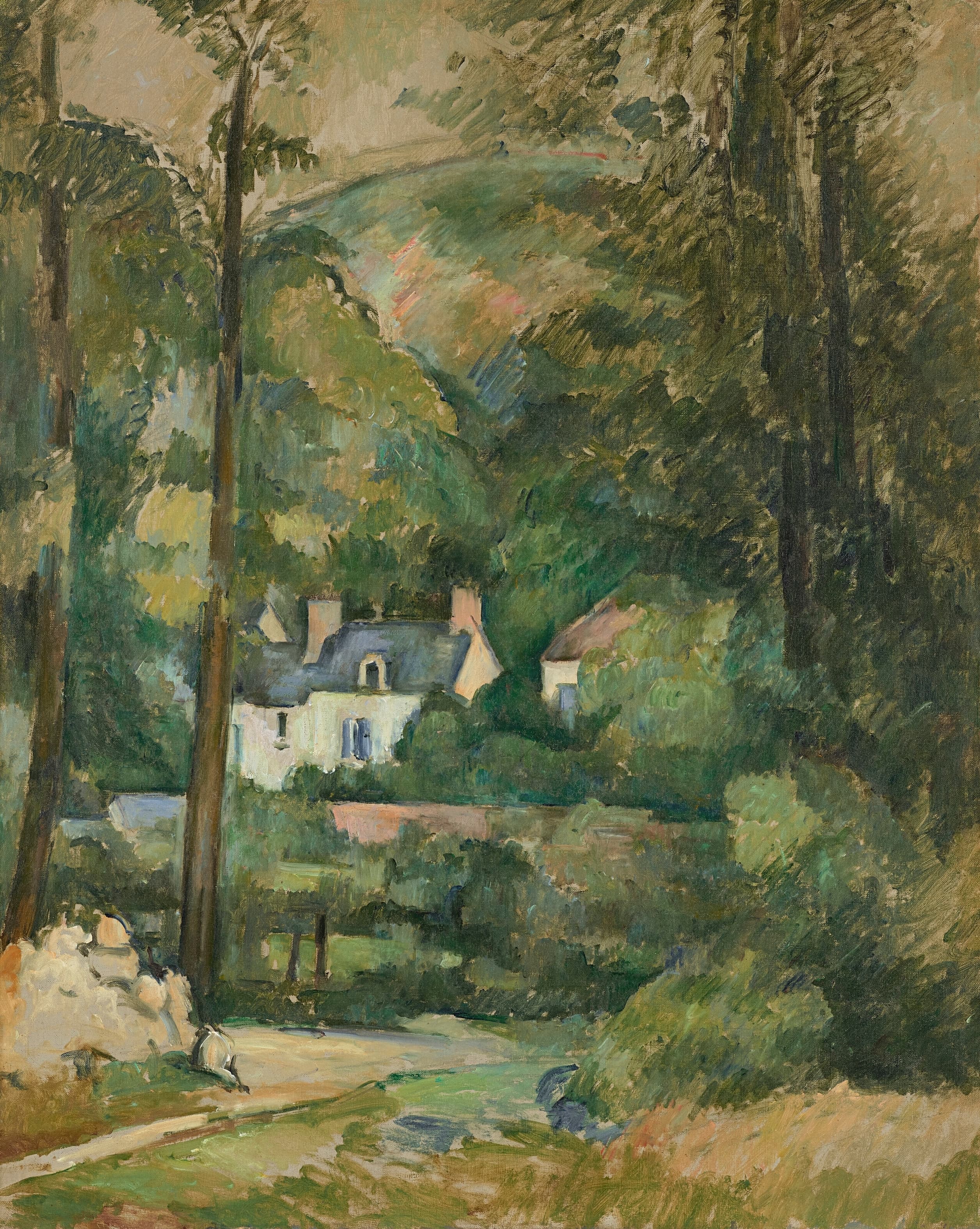 《蓬图瓦兹的卷心菜屋》（cabbage houses in pontoise）｜保罗·塞尚 Paul Cézanne｜约1881