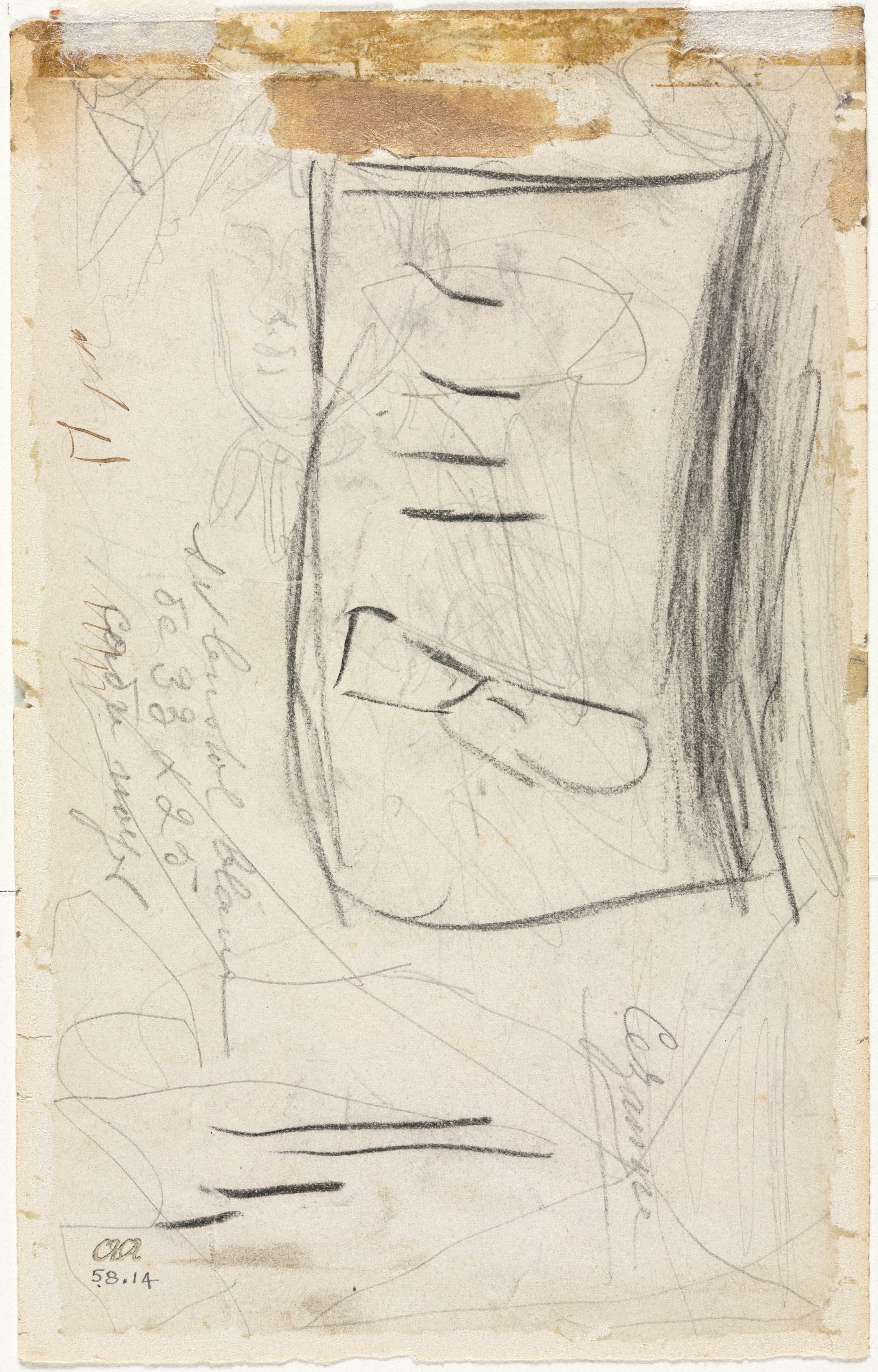 《塞尚夫人的素描》（sketch of madame cezanne）｜保罗·塞尚 Paul Cézanne｜1881
