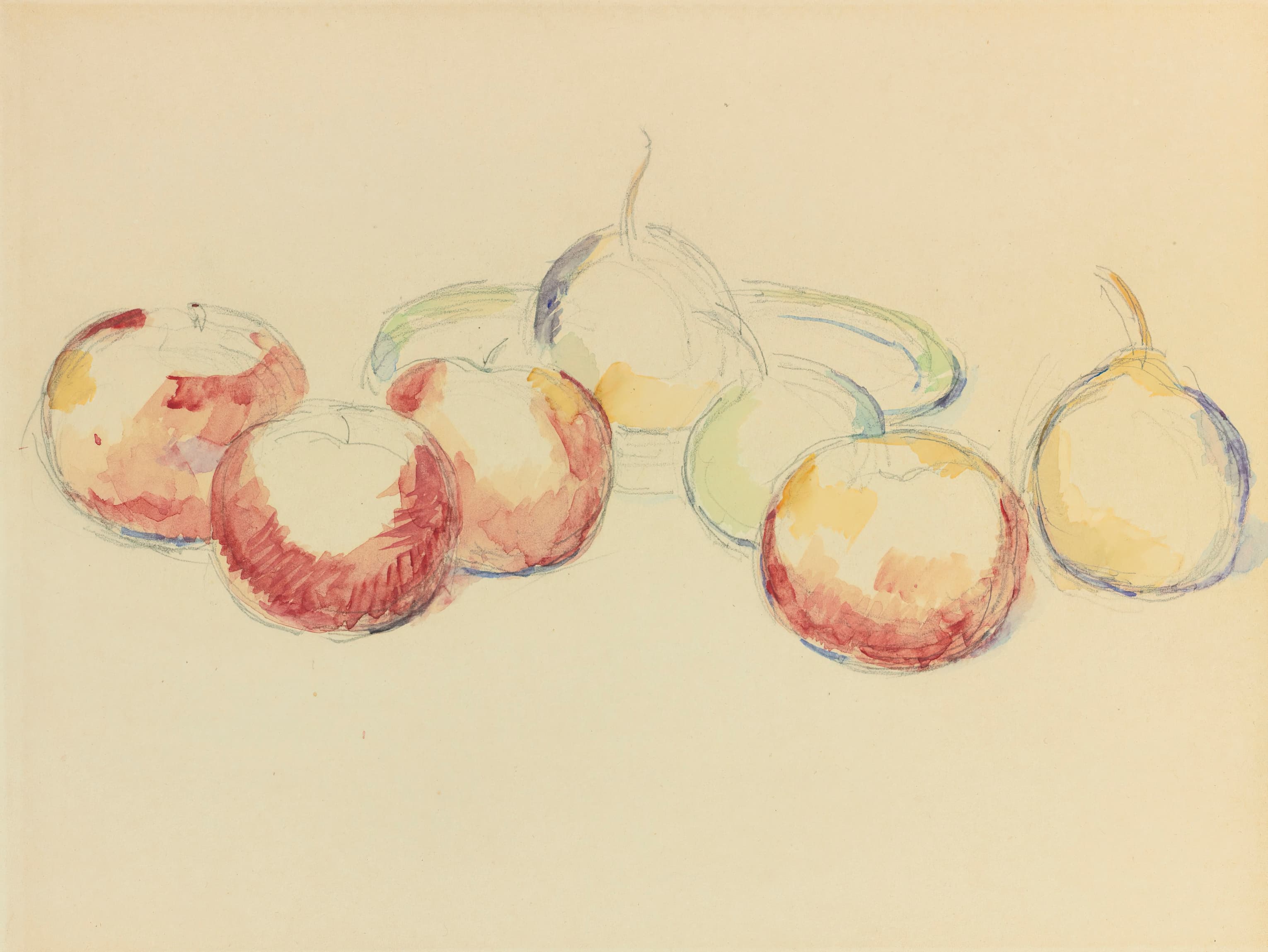 《苹果和梨》（apples and pears）｜保罗·塞尚 Paul Cézanne｜约1882-85