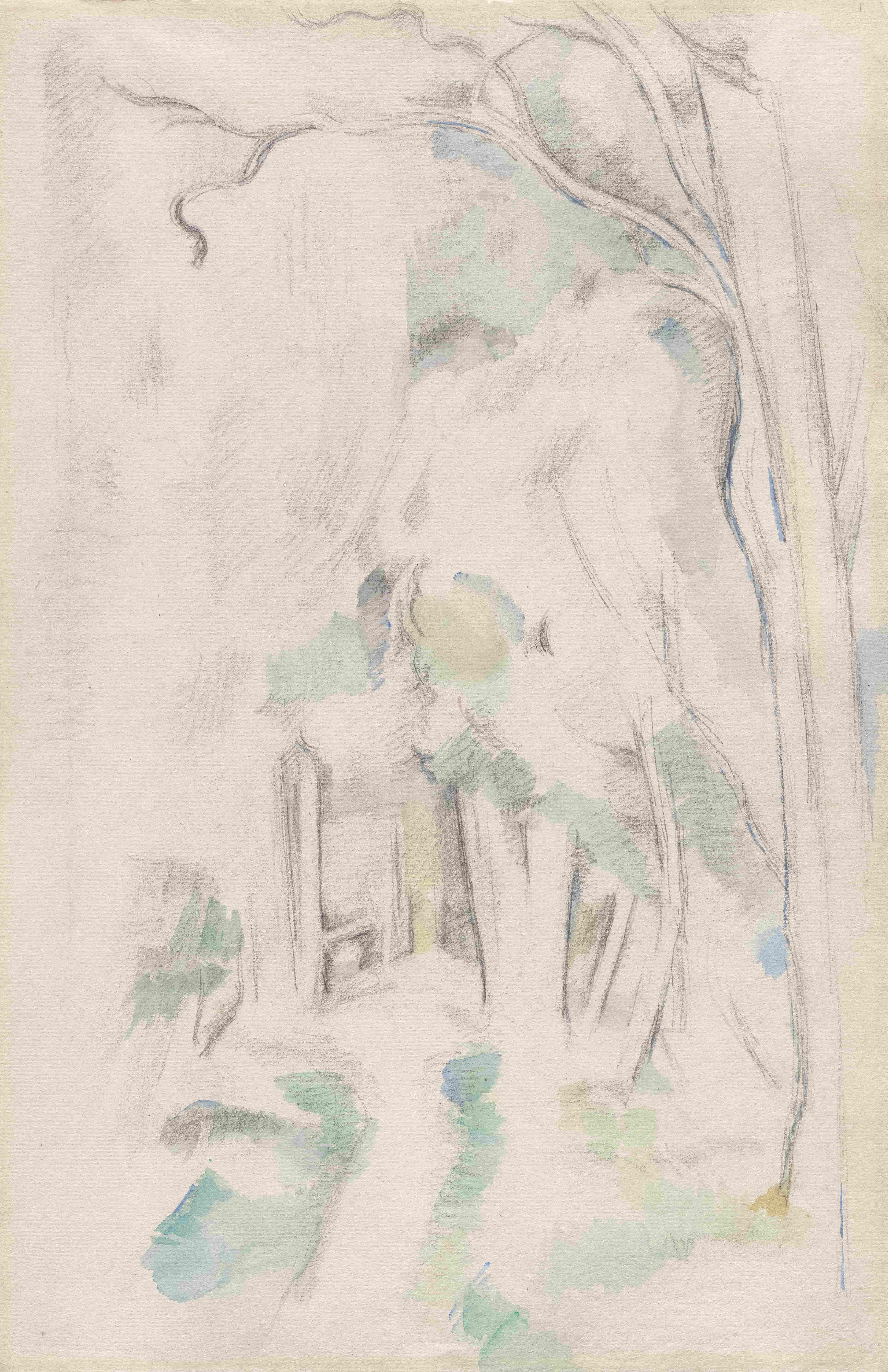 《树林里的小路》（footpath in the woods）｜保罗·塞尚 Paul Cézanne｜1882–1884