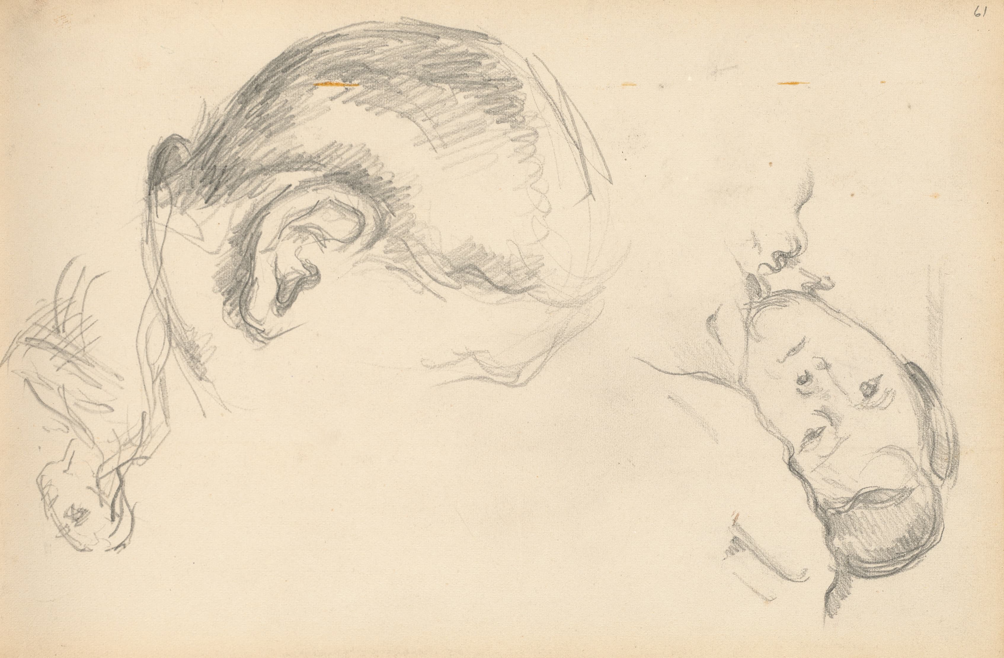 《塞尚夫人的三个头之一》（three heads one of madame cezanne）｜保罗·塞尚 Paul Cézanne｜1882–1885