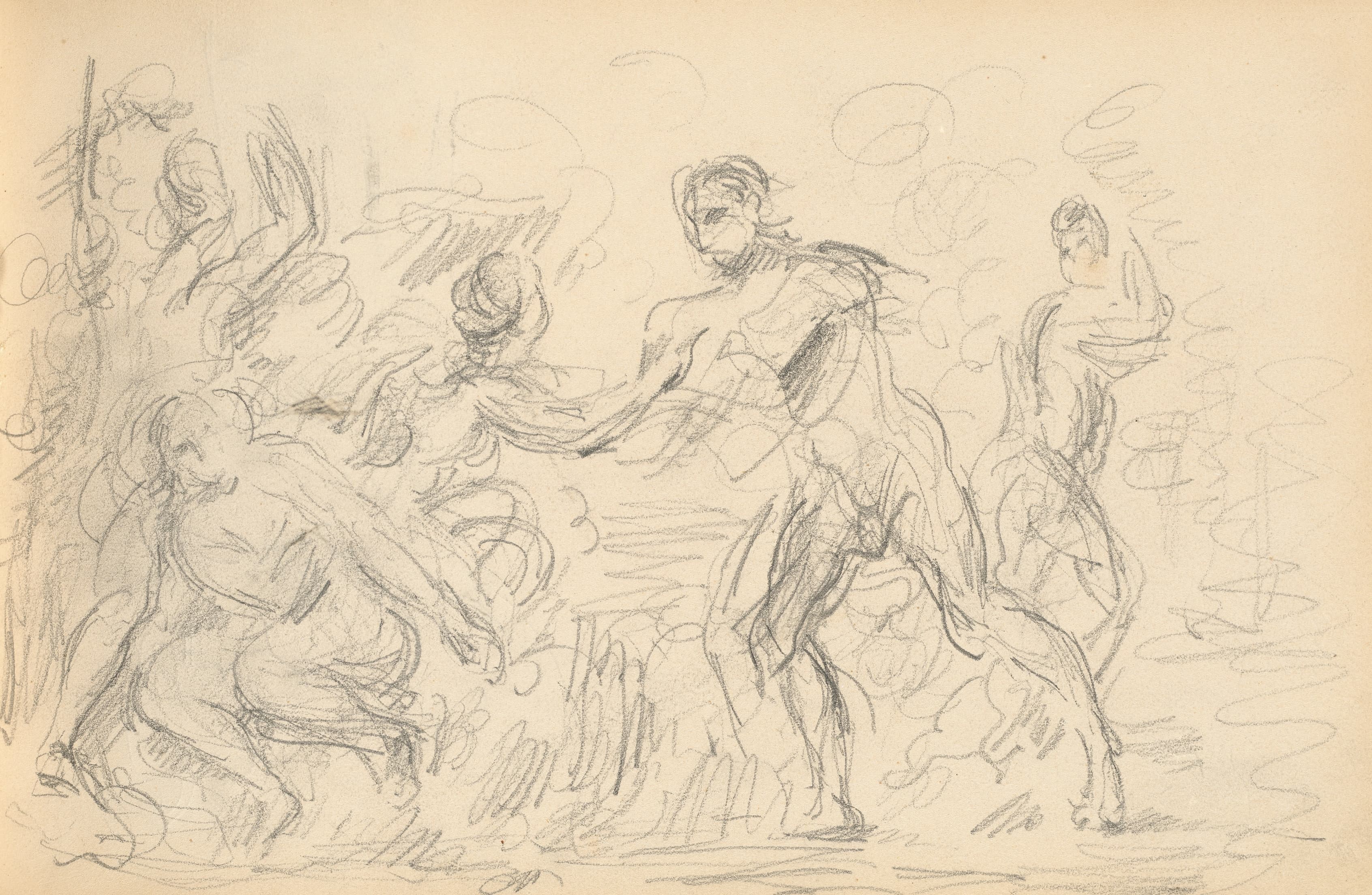 《巴黎或多情牧羊人的判断研究》（study for the judgement of paris or the amorous shepherd）｜保罗·塞尚 Paul Cézanne｜1883–1886