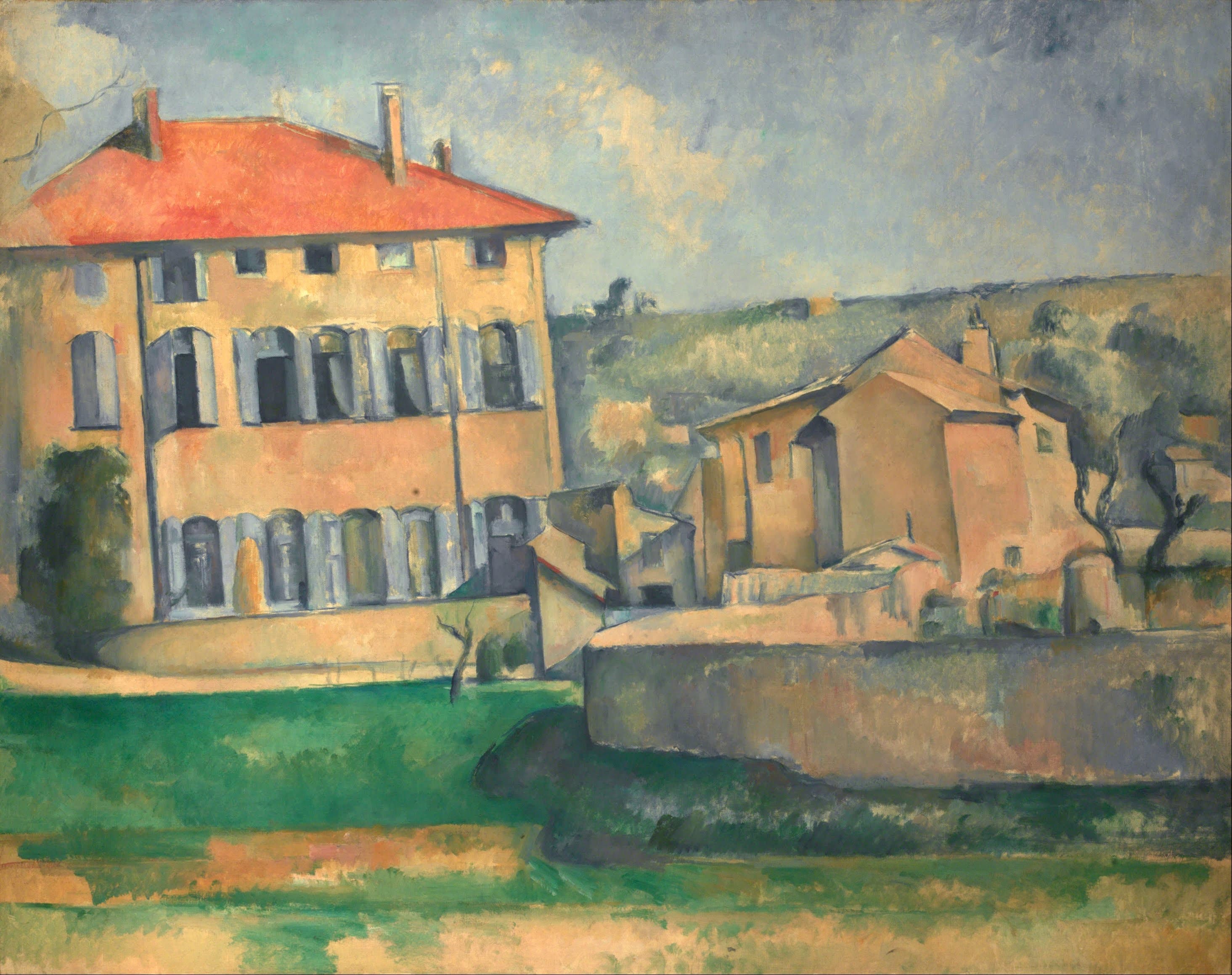 《艾克斯的房子》（house in aix）｜保罗·塞尚 Paul Cézanne｜1885–1887