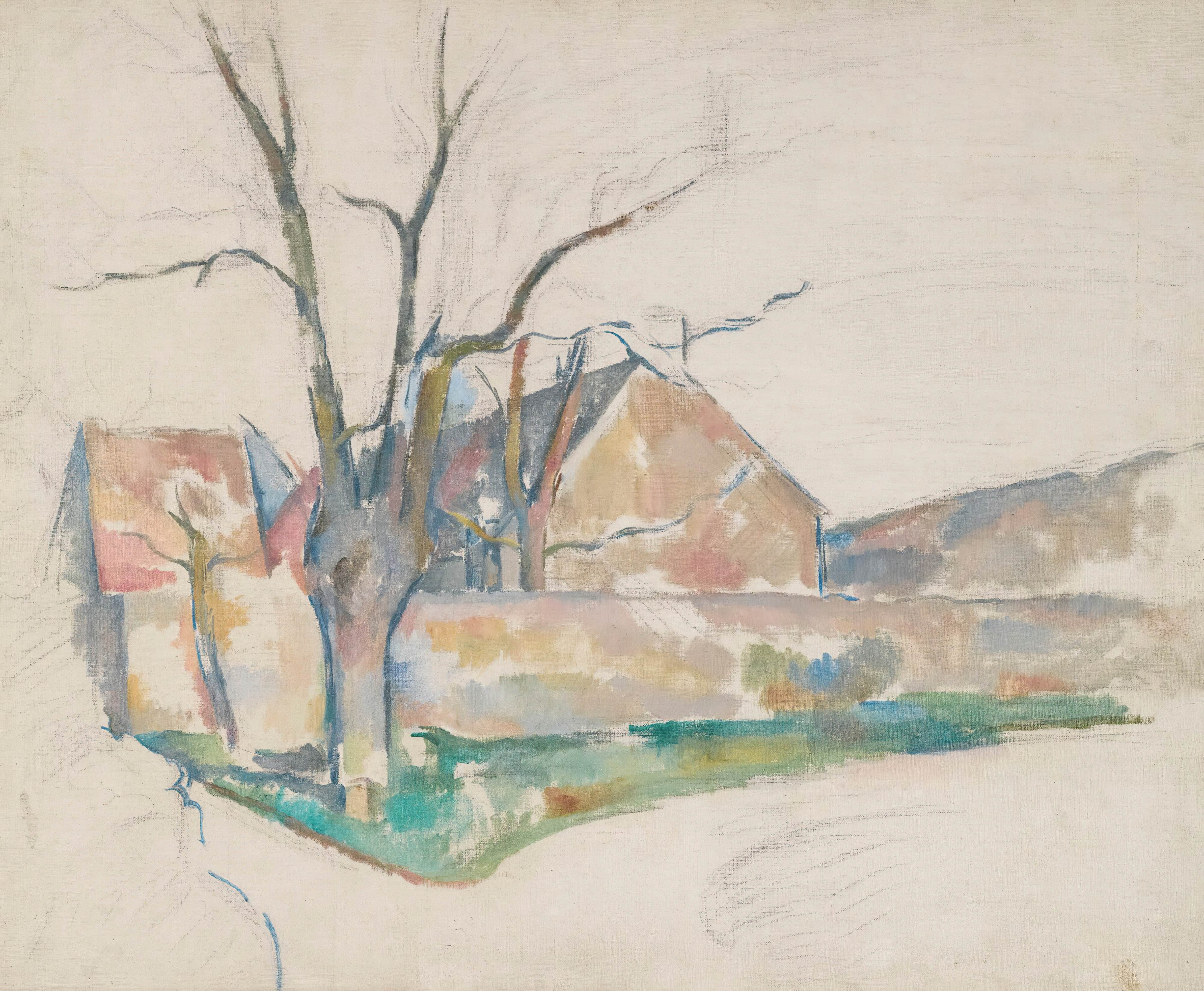 《冬天风景》（winter landscape）｜保罗·塞尚 Paul Cézanne｜约1885