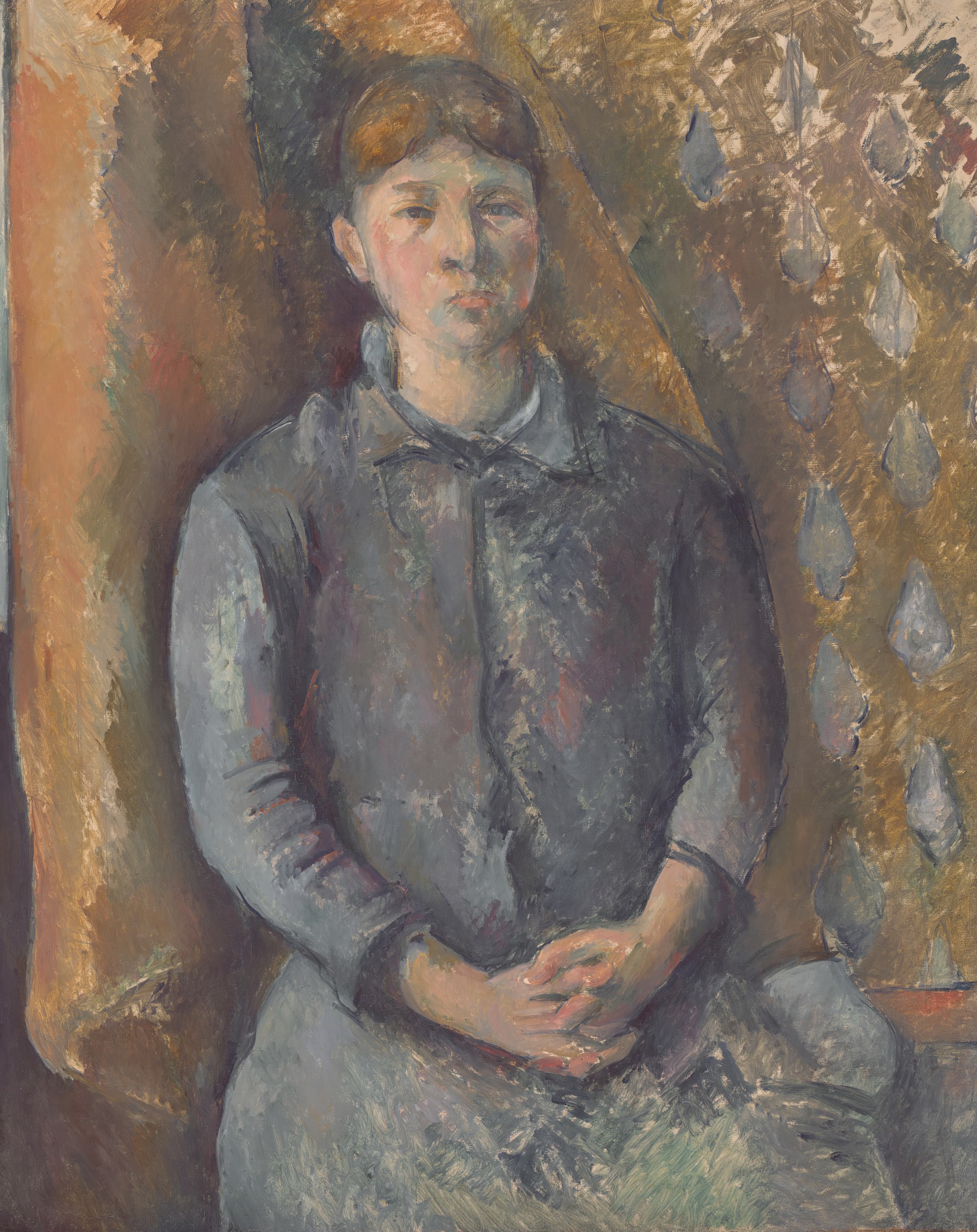《塞尚夫人》（madame cezanne）｜保罗·塞尚 Paul Cézanne｜1886–1887