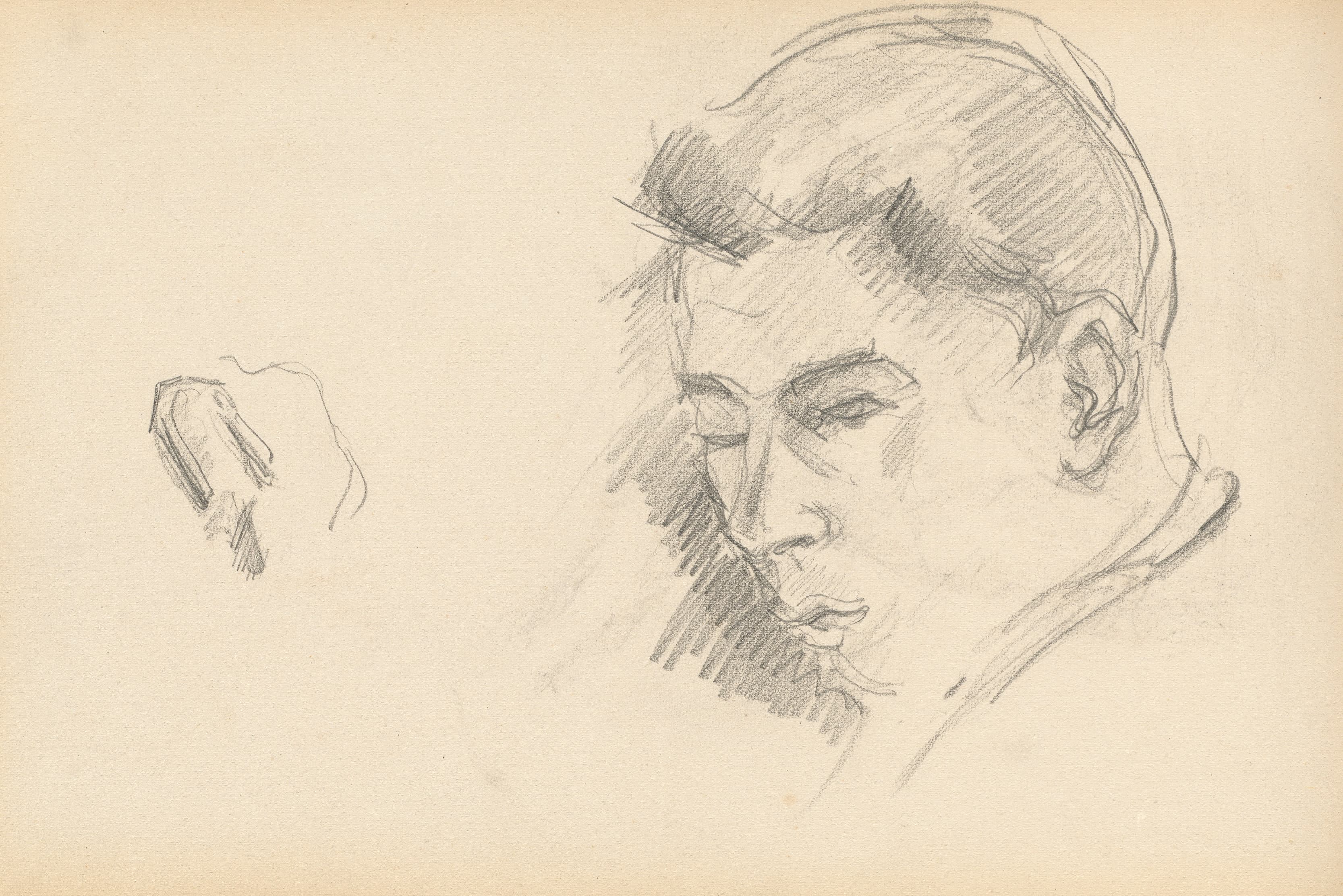 《一个男孩的头》（head of a boy）｜保罗·塞尚 Paul Cézanne｜1887–1889