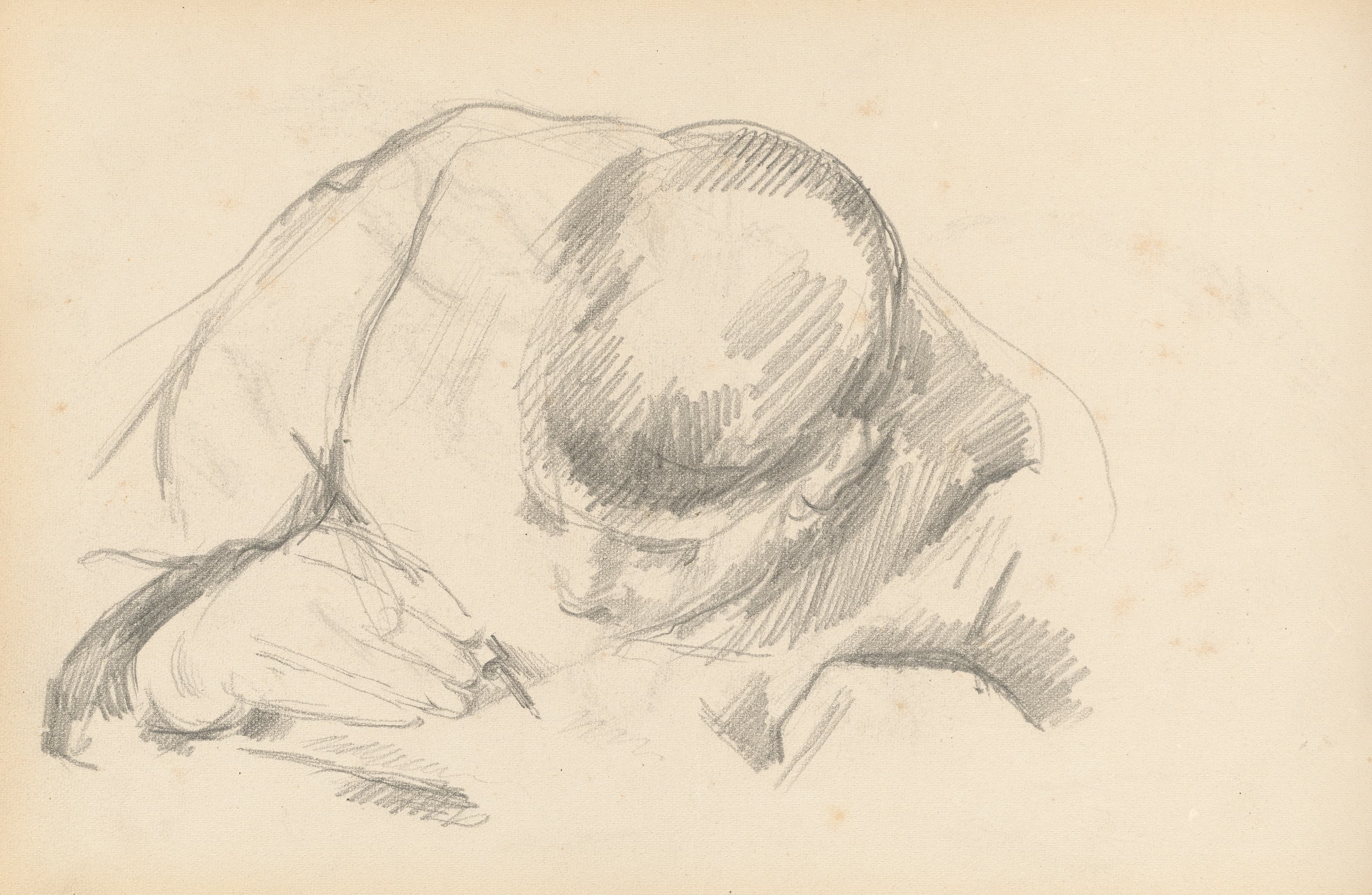 《艺术家的儿子写c》（the artists son writing c）｜保罗·塞尚 Paul Cézanne｜1887