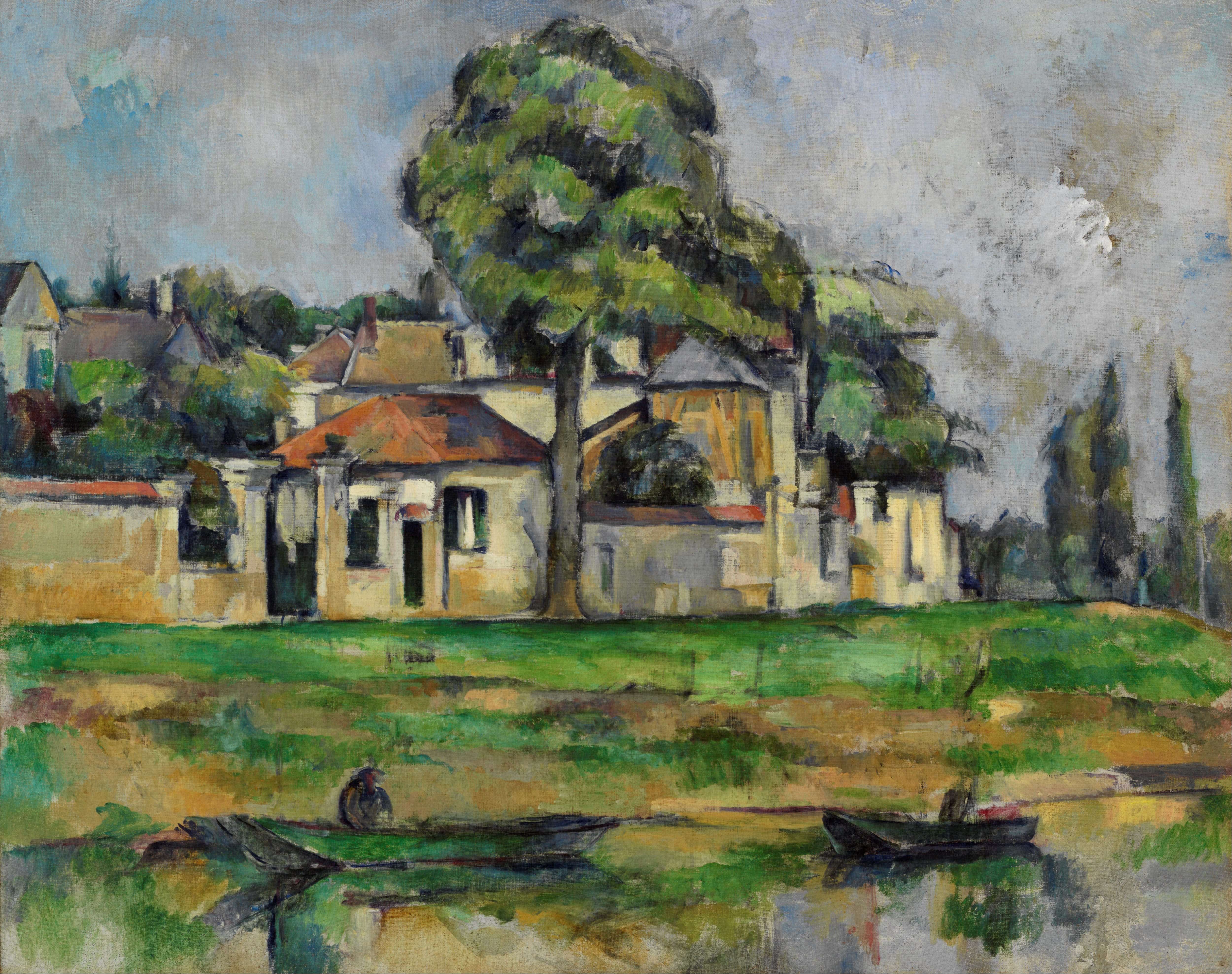 《马恩河沿岸》（banks of the marne）｜保罗·塞尚 Paul Cézanne｜约1888