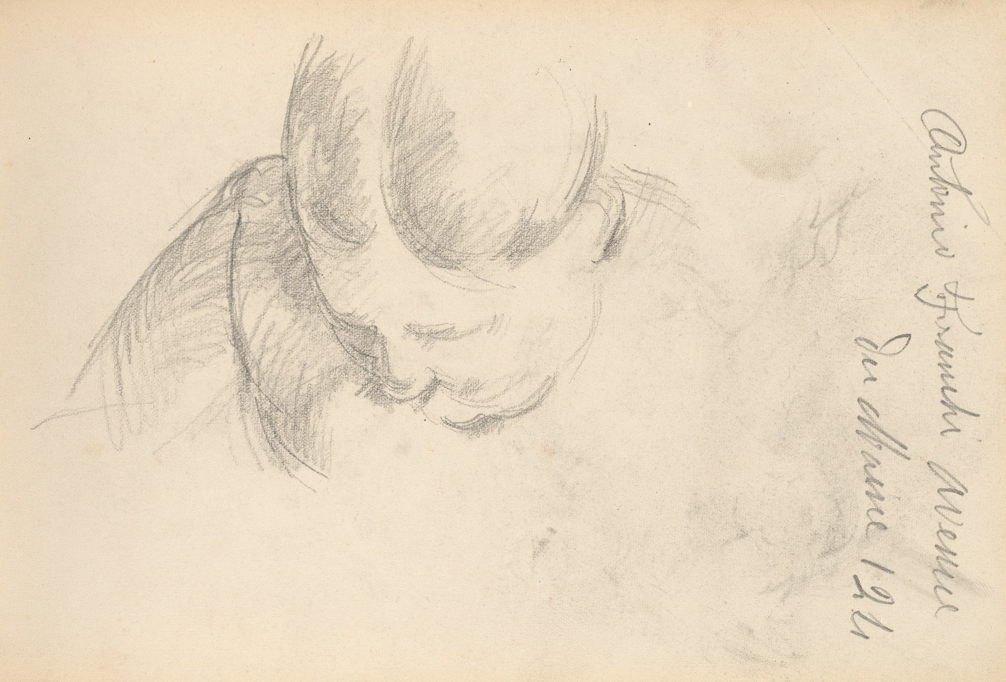 《女人向前倾》（woman leaning forward）｜保罗·塞尚 Paul Cézanne｜1888–1891