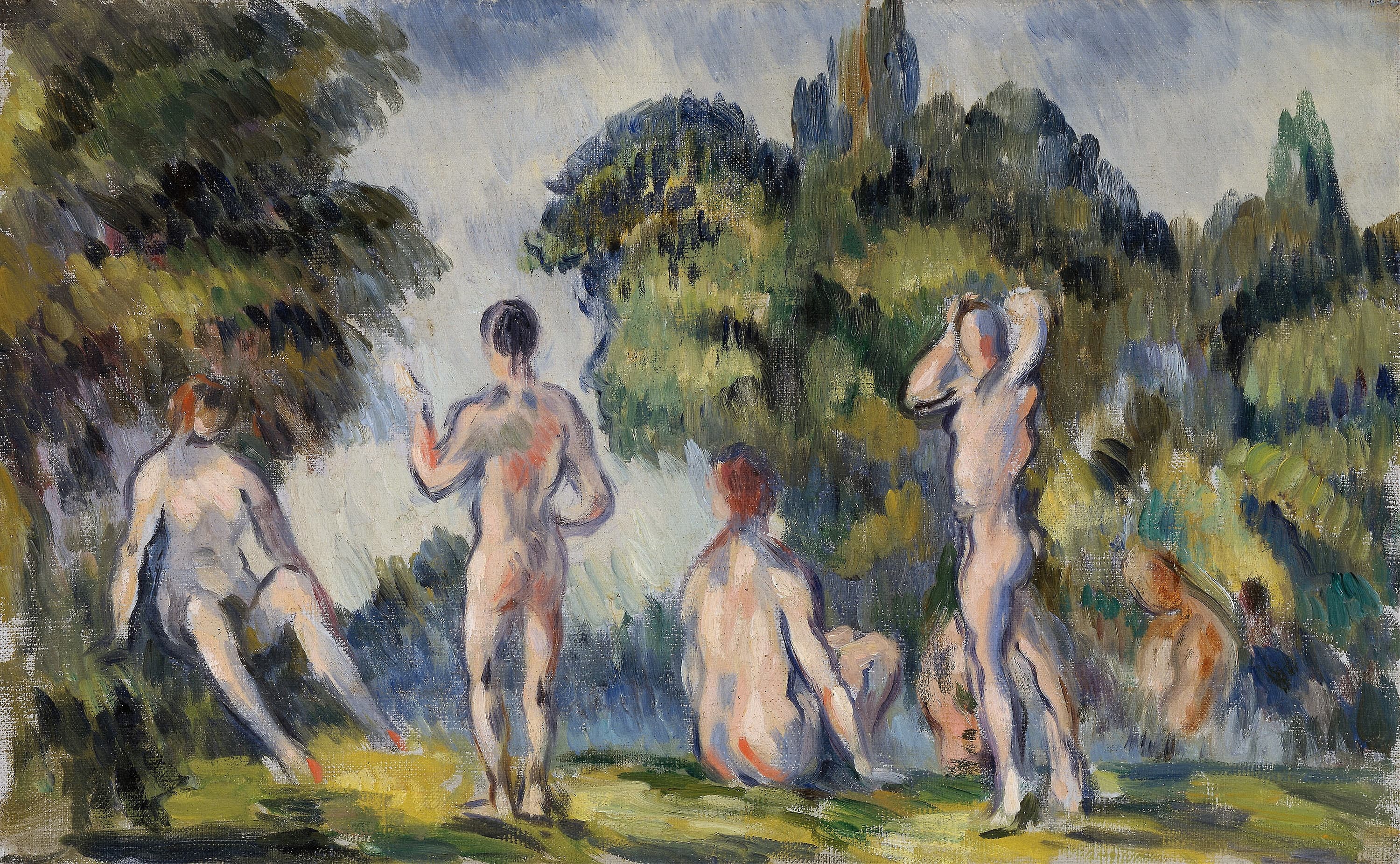 《沐浴者》（bathers）｜保罗·塞尚 Paul Cézanne｜1890