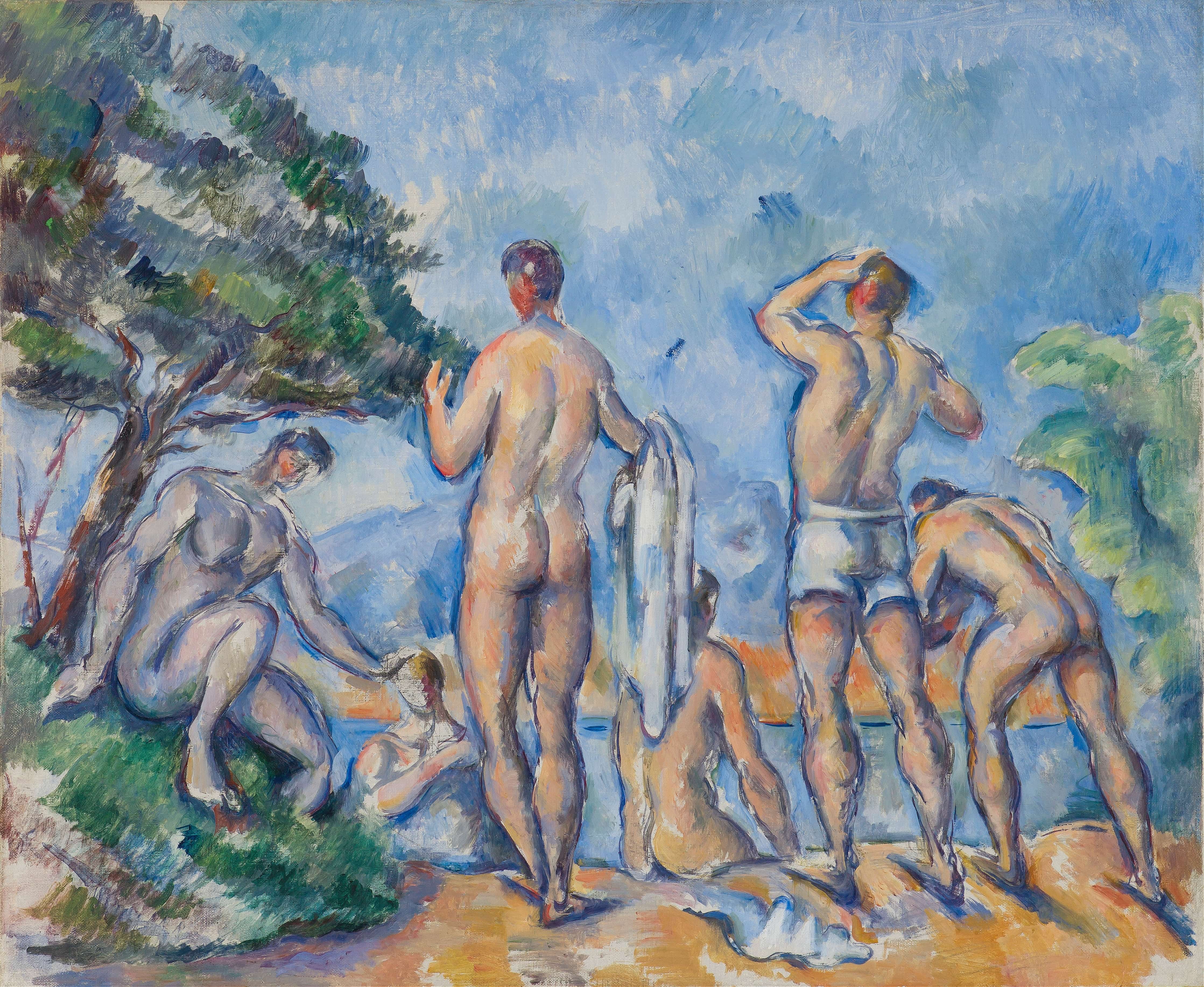 《沐浴者》（bathers）｜保罗·塞尚 Paul Cézanne｜1890–1892