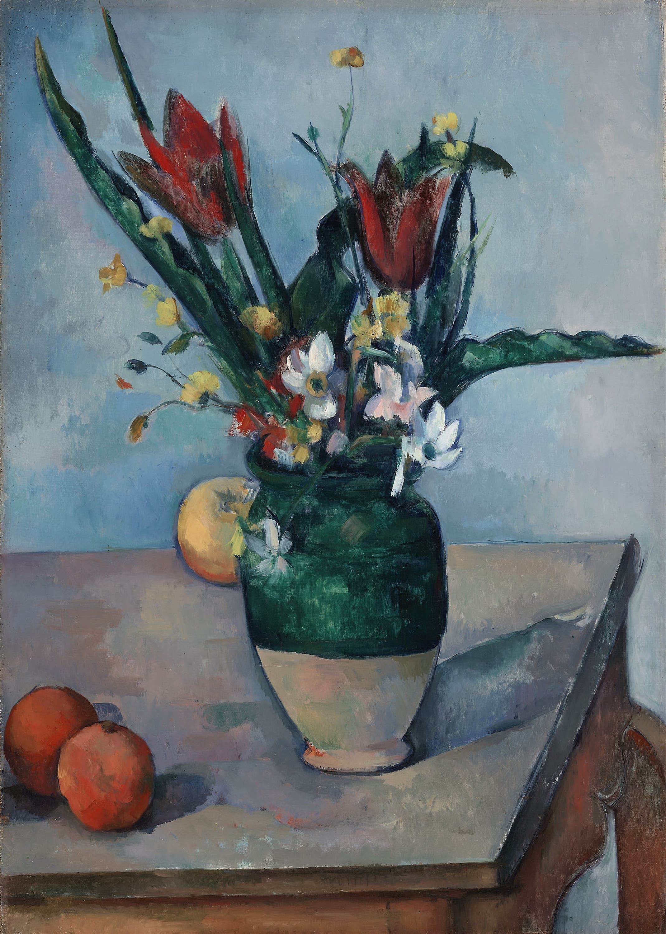 《郁金香花瓶 c》（the vase of tulips c）｜保罗·塞尚 Paul Cézanne｜1890