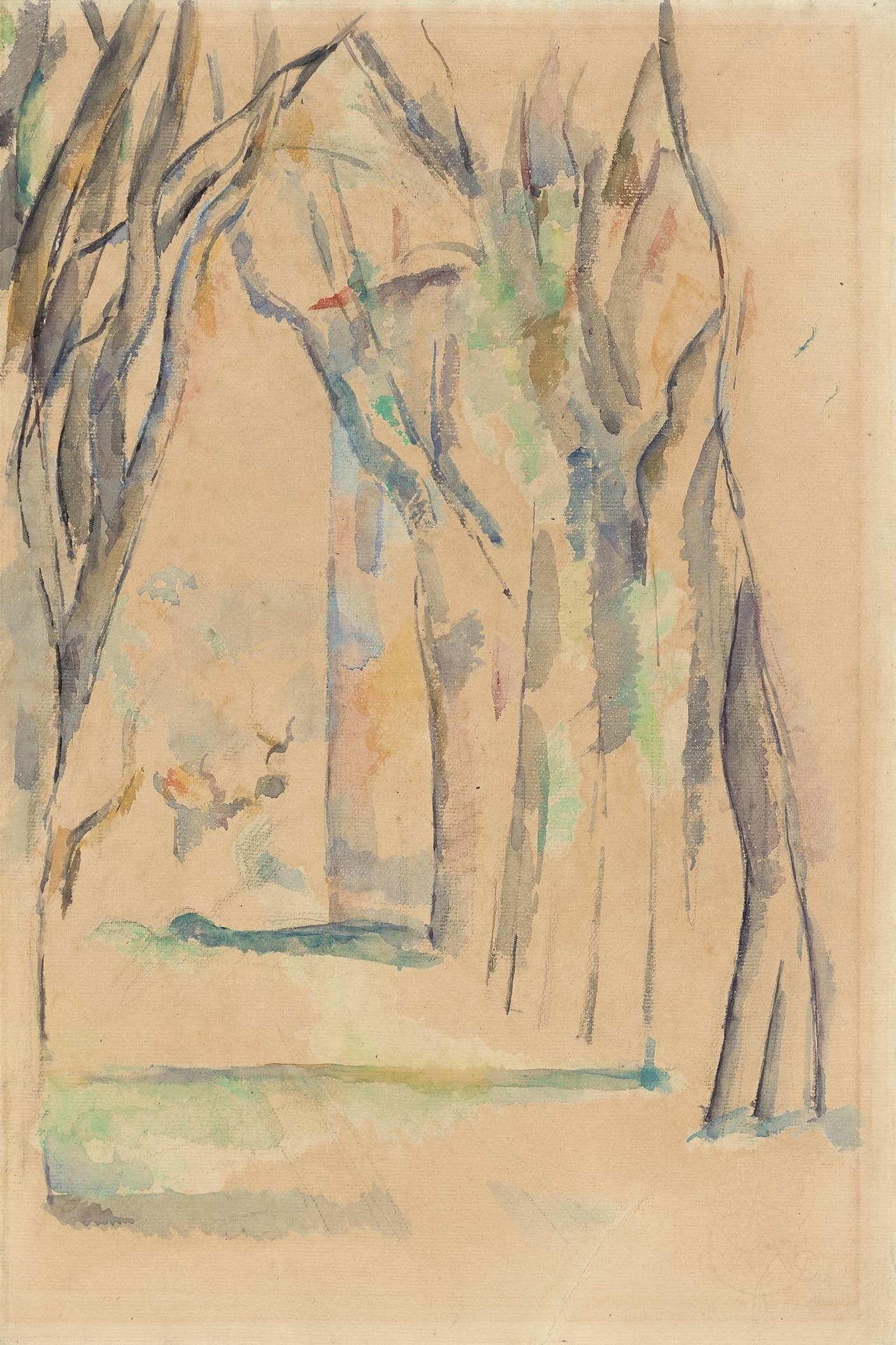 《jas de bouffan 的栗树大道》（the avenue of chestnut trees at jas de bouffan）｜保罗·塞尚 Paul Cézanne｜约1890-1895
