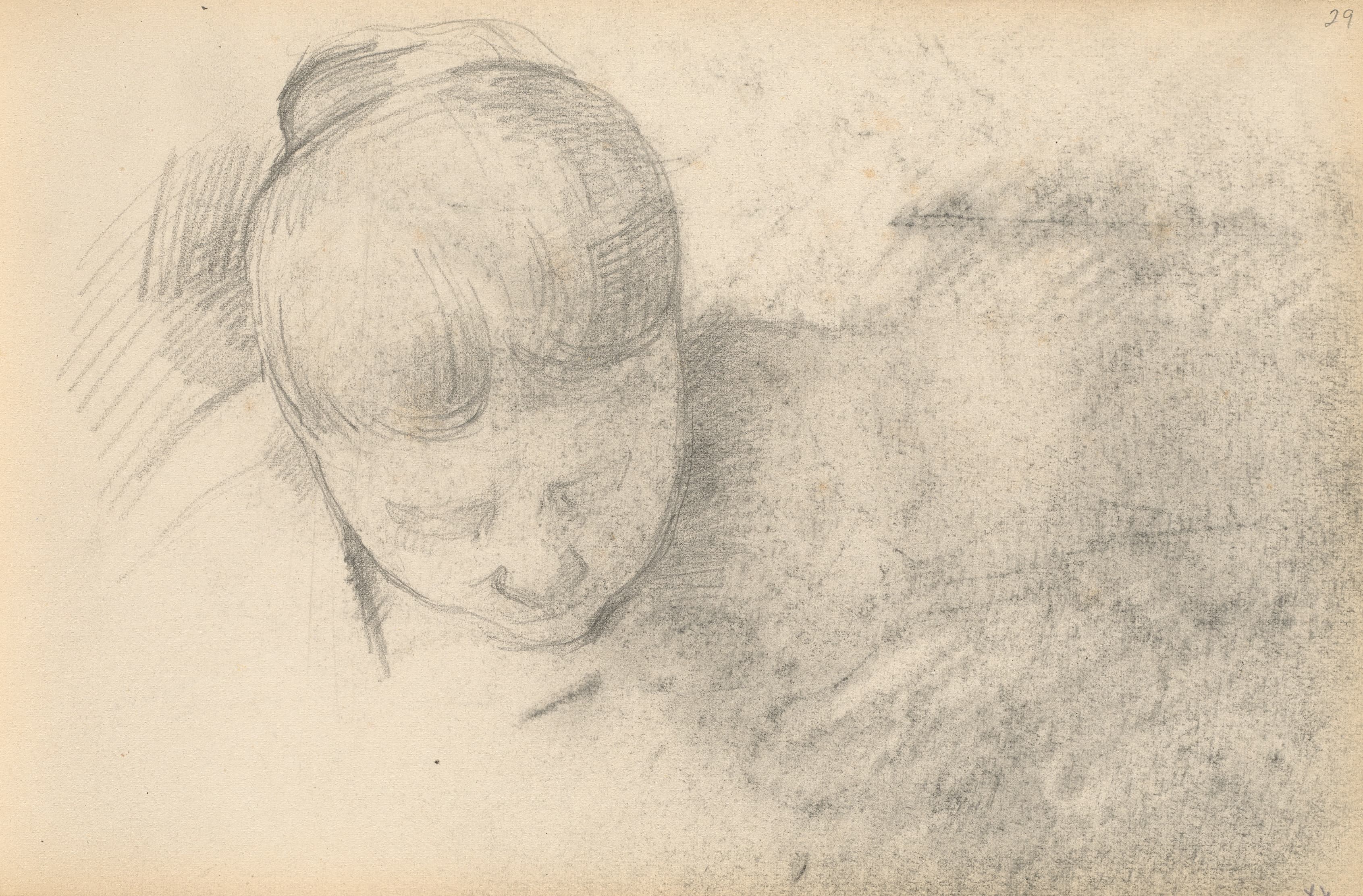 《女人向前倾 ii》（woman leaning forward ii）｜保罗·塞尚 Paul Cézanne｜1890–1894
