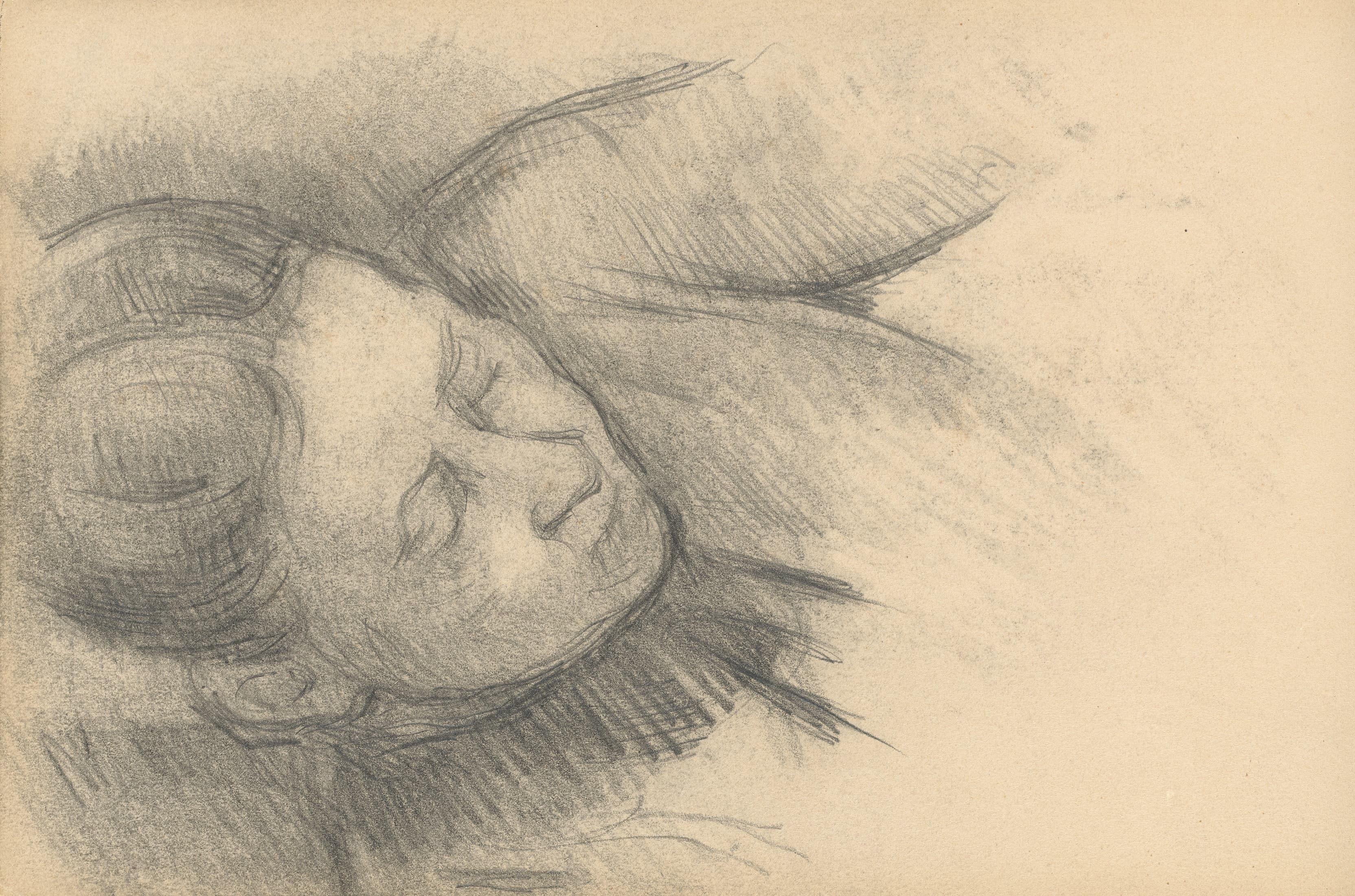 《女人向前倾》（woman leaning forward）｜保罗·塞尚 Paul Cézanne｜1890–1894