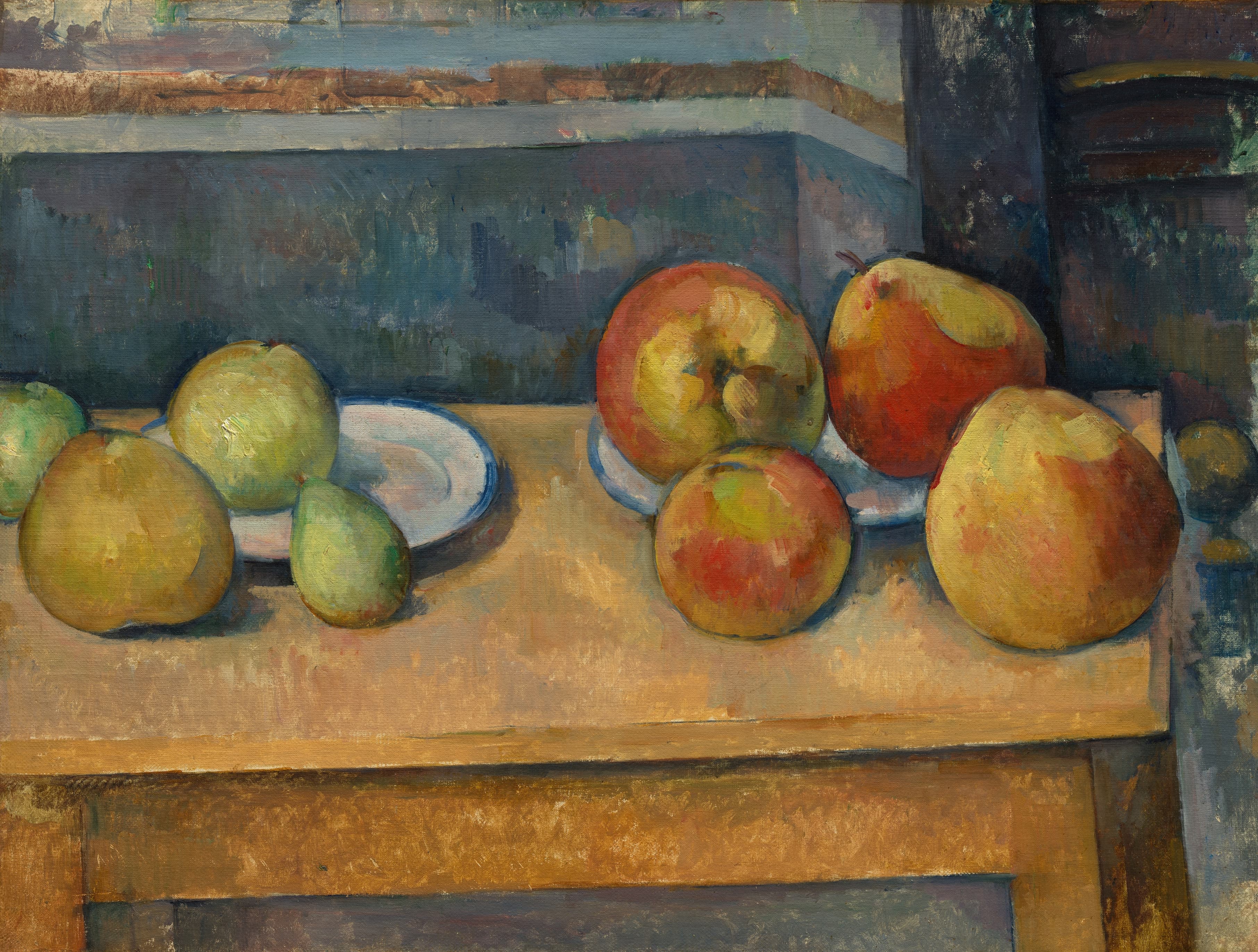 《有苹果和梨的静物》（still life with apples and pears）｜保罗·塞尚 Paul Cézanne｜约189192