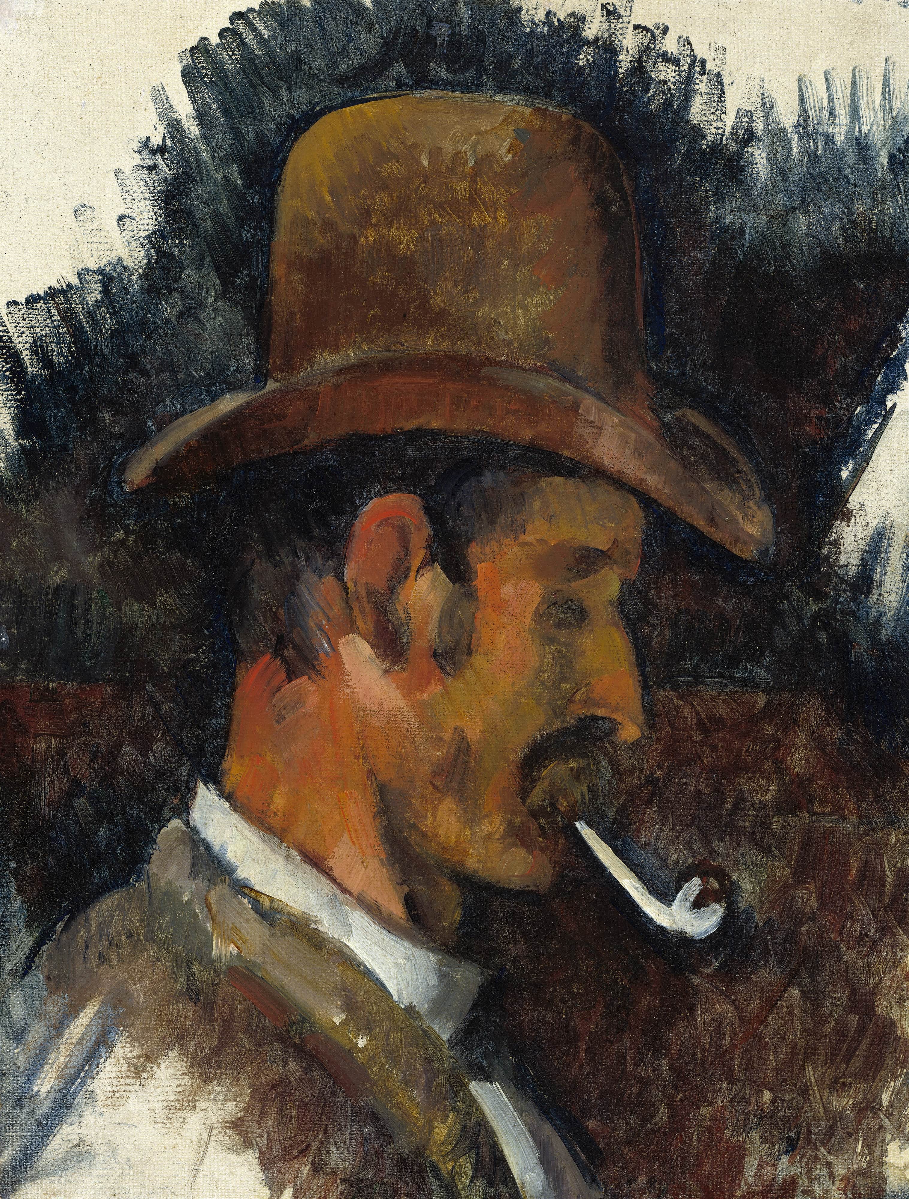 《有管子的人》（man with pipe）｜保罗·塞尚 Paul Cézanne｜1892–1896