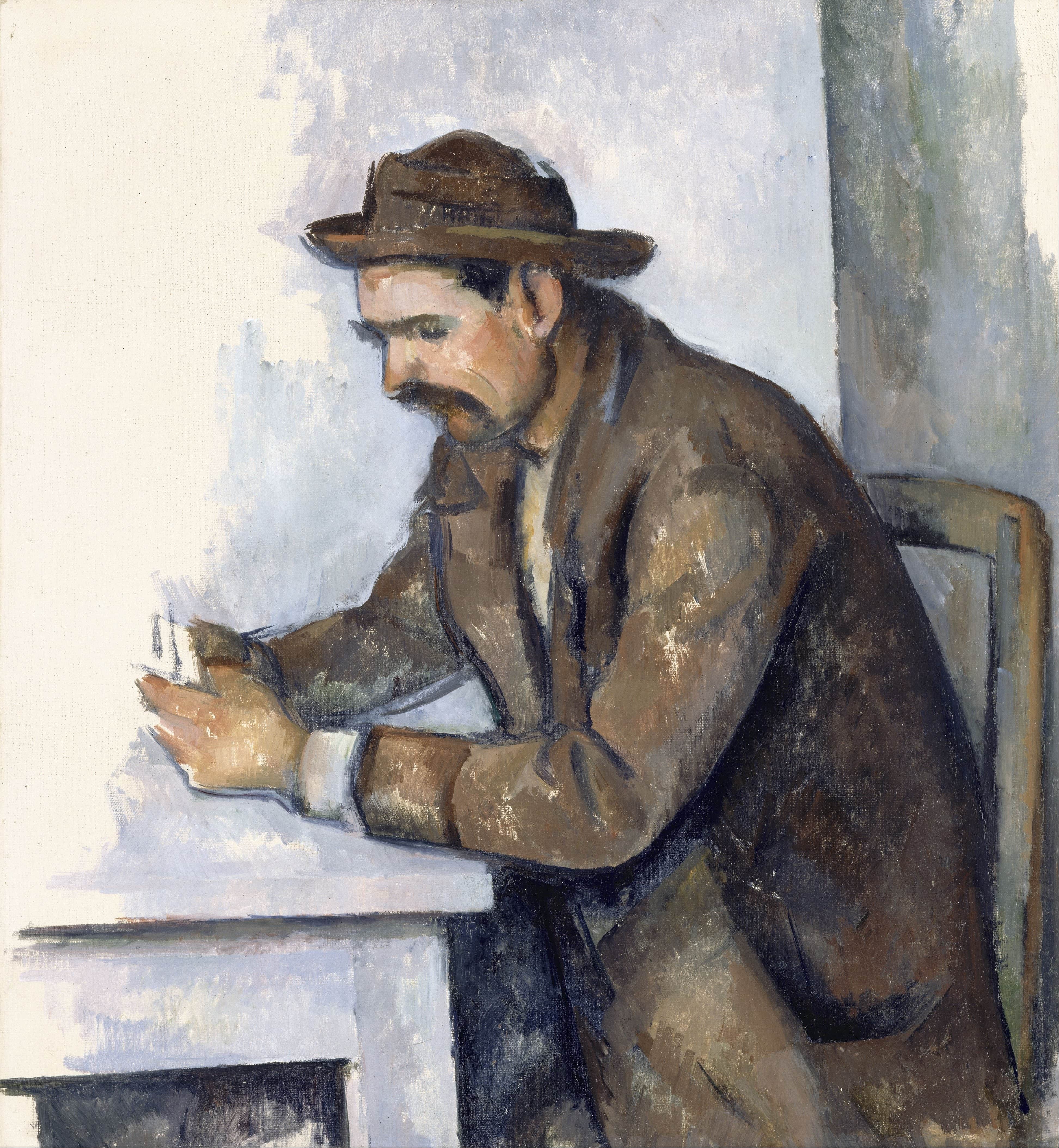 《1890 年至》（the cardplayer between 1890 and）｜保罗·塞尚 Paul Cézanne｜1892