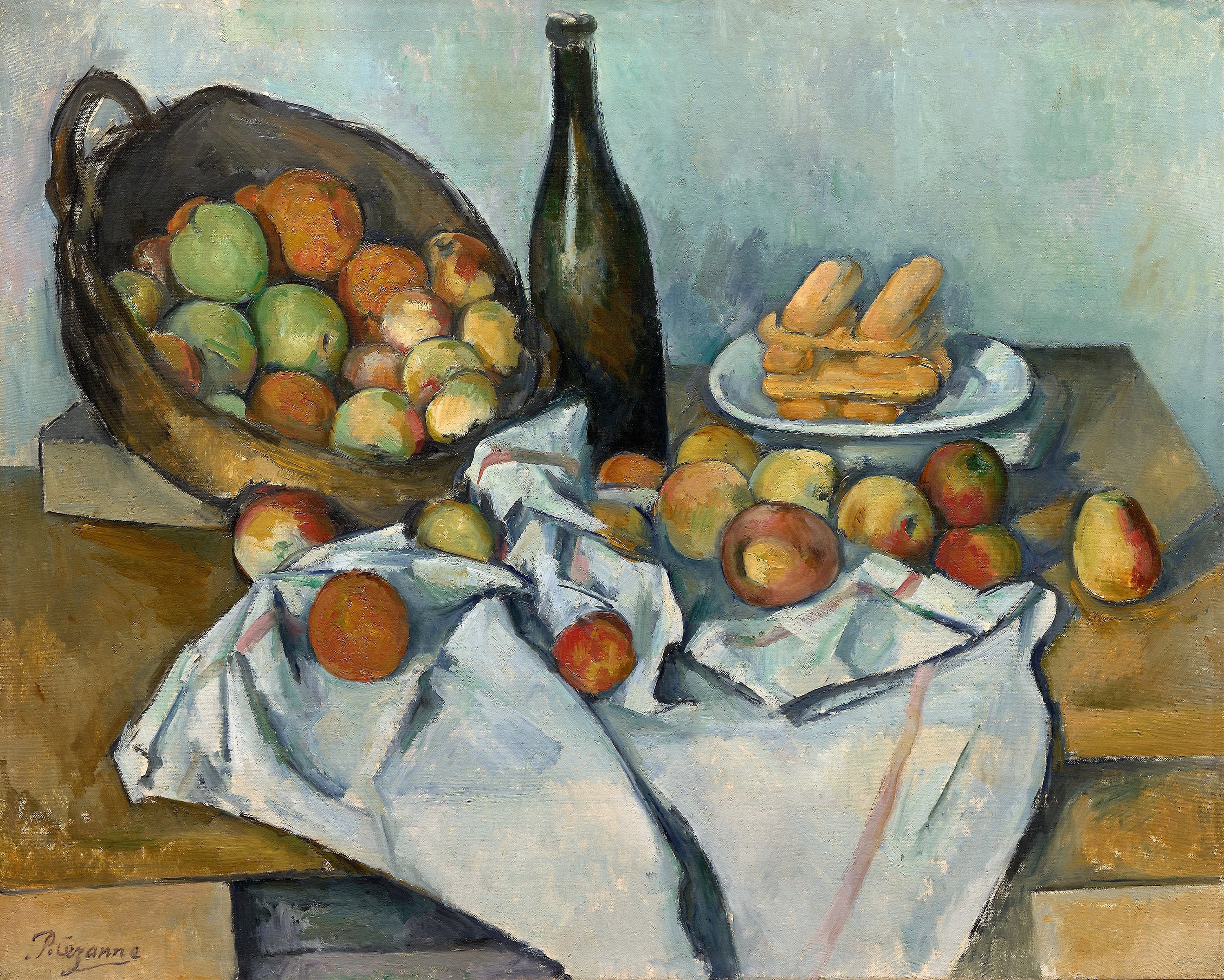 《苹果篮》（The Basket of Apples）｜保罗·塞尚 Paul Cézanne｜约1893