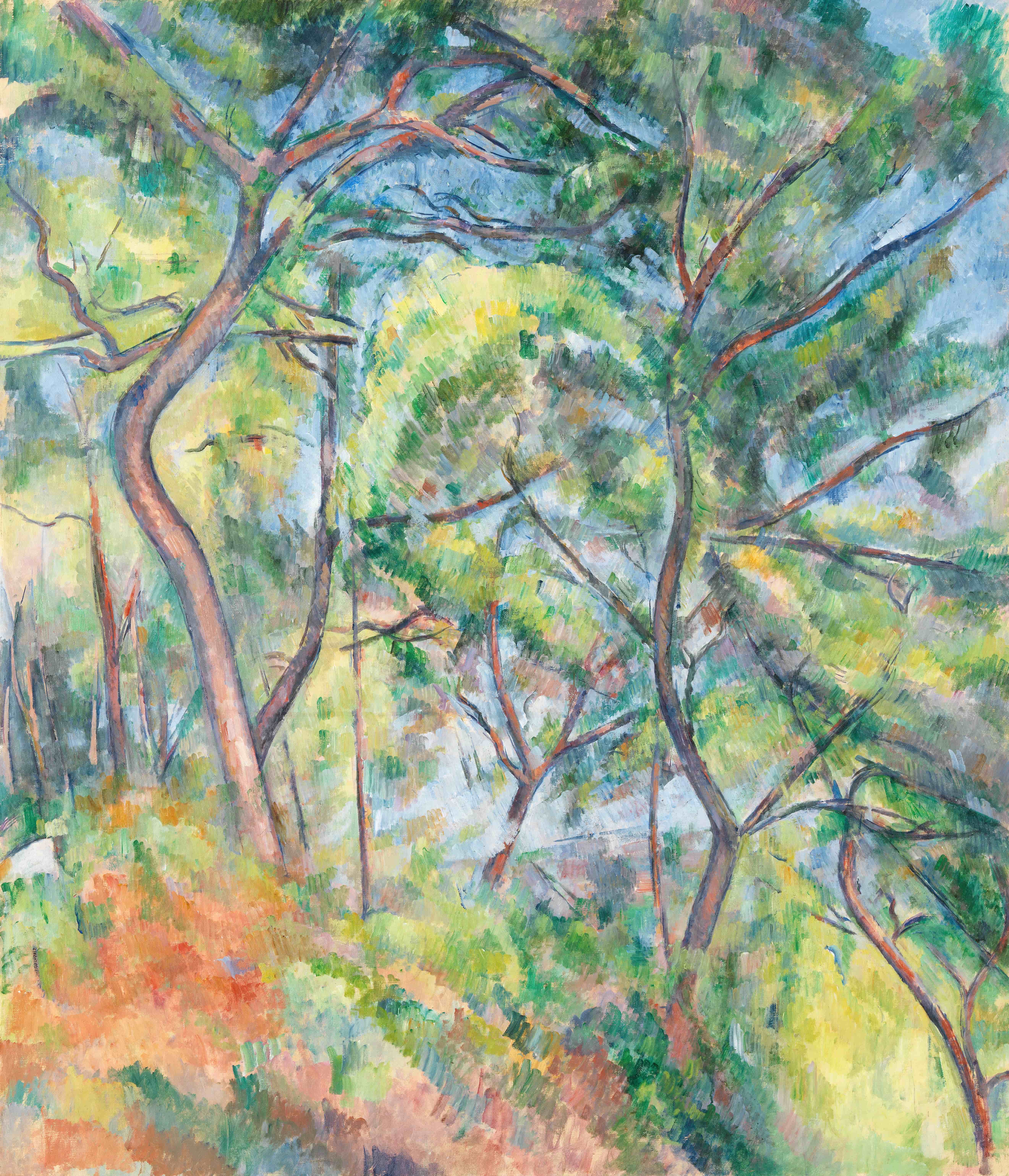 《灌木丛》（undergrowth）｜保罗·塞尚 Paul Cézanne｜约1894