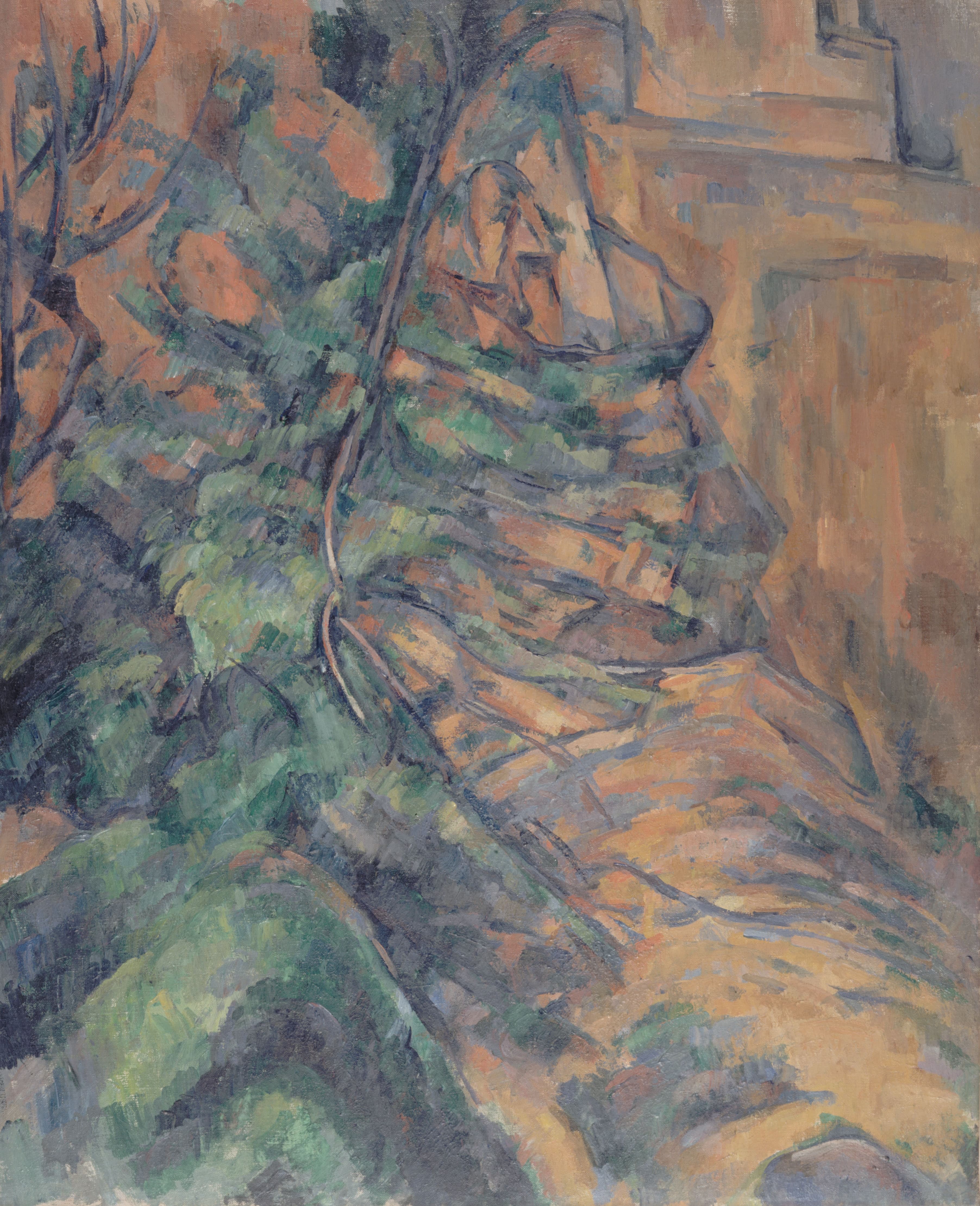 《我们将从岩石和树枝中喝水》（We will drink from rocks and branches）｜保罗·塞尚 Paul Cézanne｜1895–1904