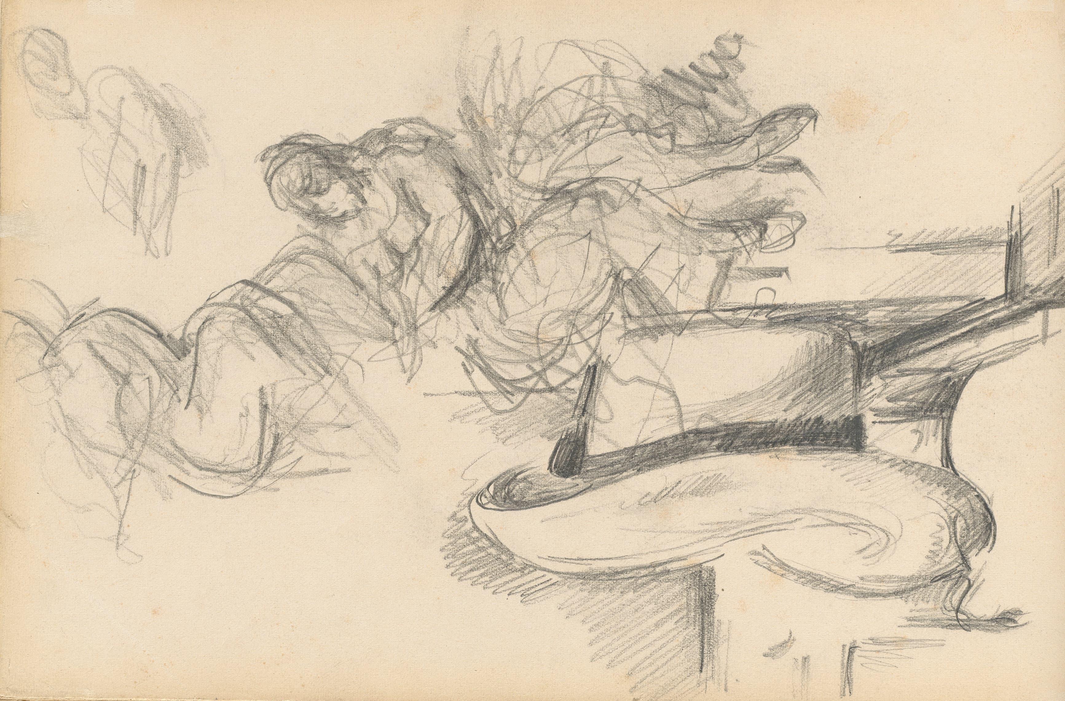 《研究包括一顶草帽》（studies including a straw hat）｜保罗·塞尚 Paul Cézanne｜1895–1898