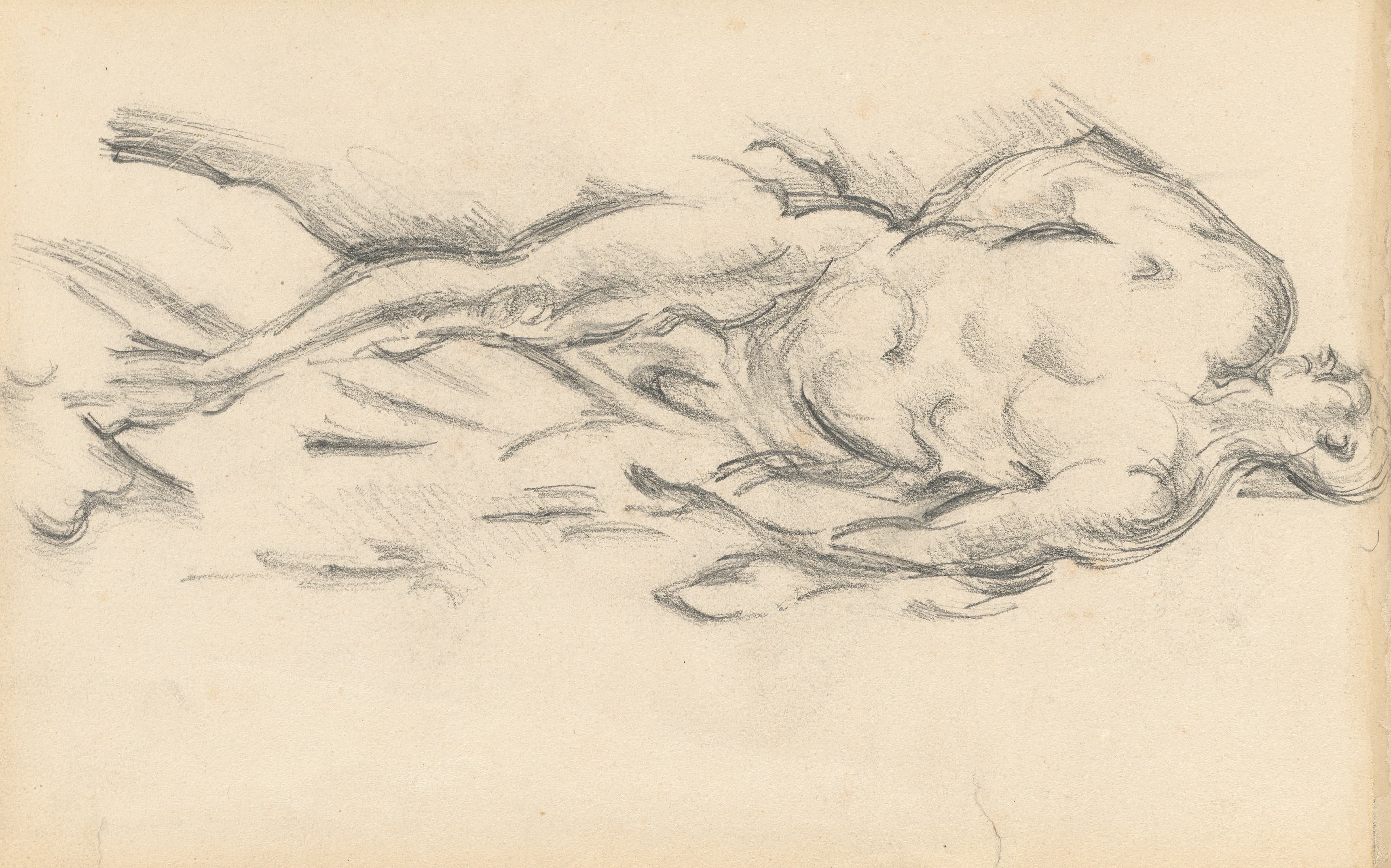 《克罗托纳的普吉特·米洛研究》（study of pugets milo of crotona）｜保罗·塞尚 Paul Cézanne｜1895–1898