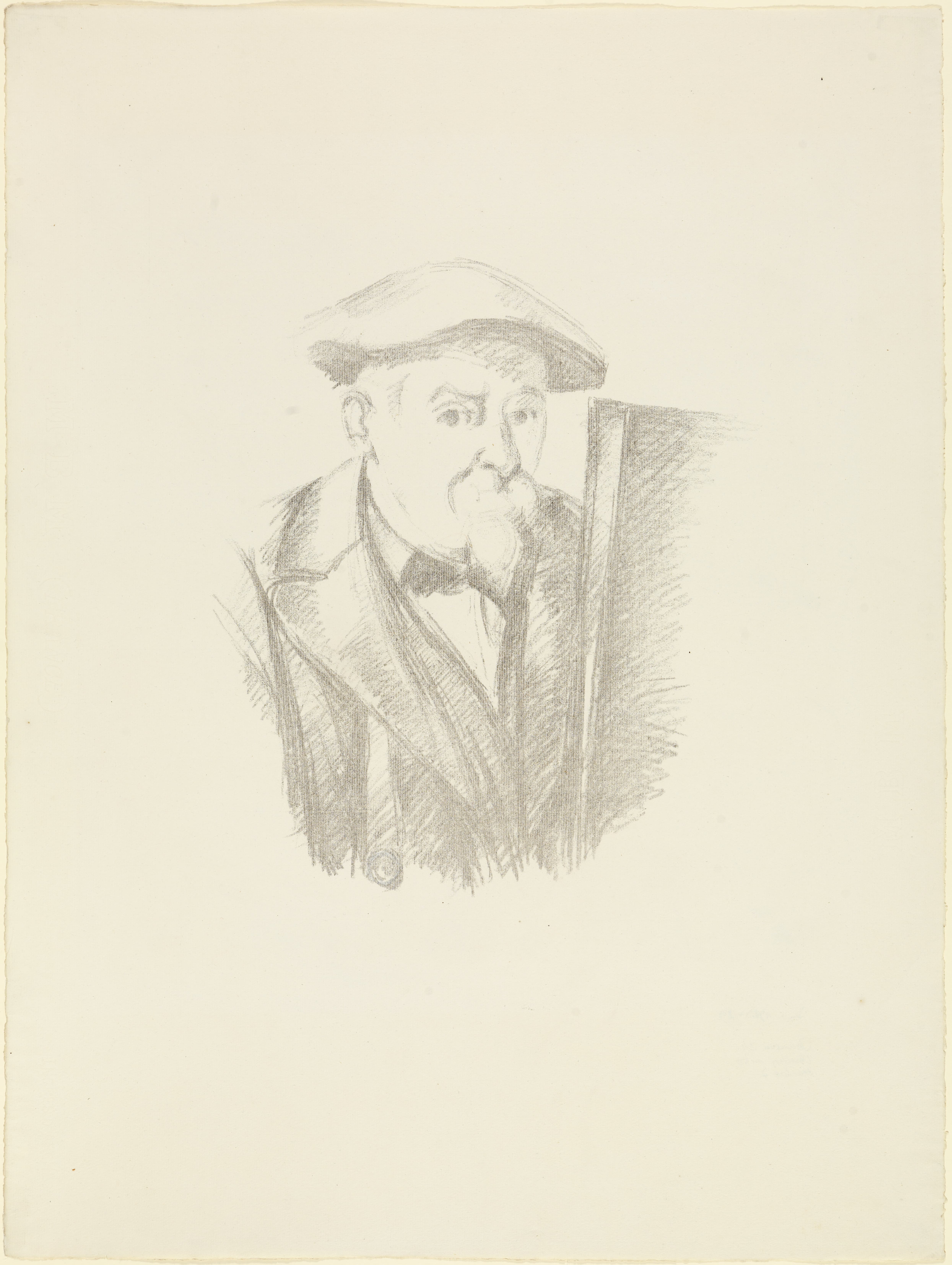 《自画像》（self-portrait）｜保罗·塞尚 Paul Cézanne｜1896–1897