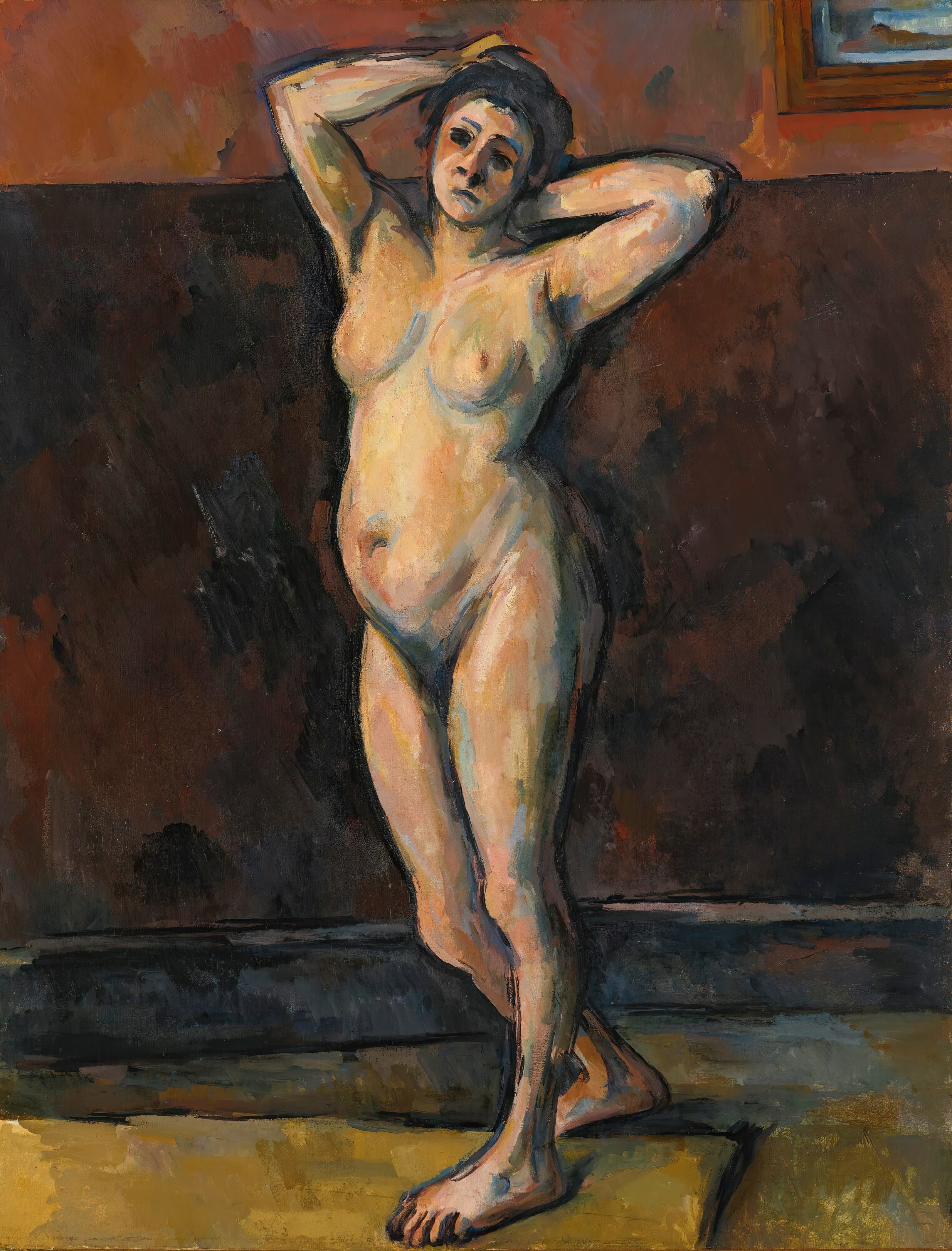《裸体女人站着》（naked woman standing）｜保罗·塞尚 Paul Cézanne｜约1898-99