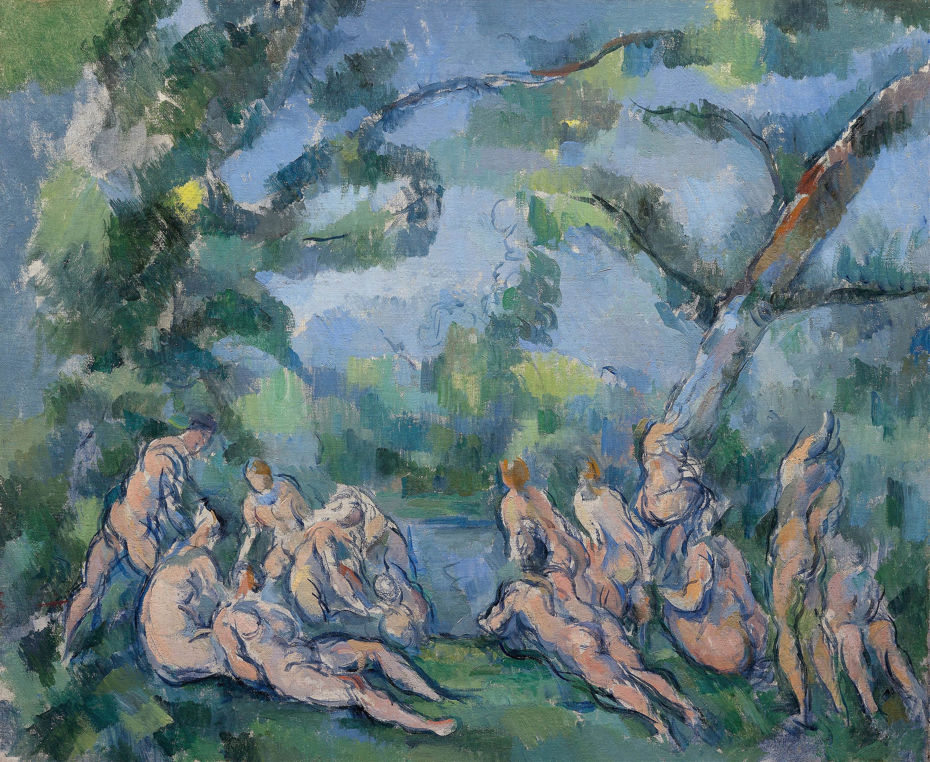 《沐浴者》（the bathers）｜保罗·塞尚 Paul Cézanne｜1899